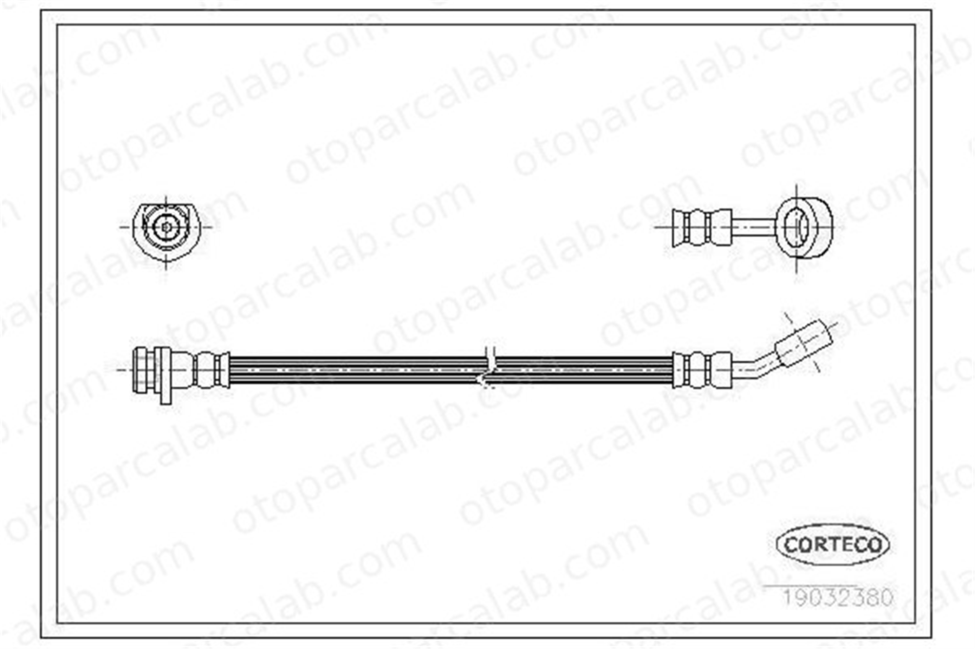 ASPART 3HOS1261 Fren Hortumu Arka Sağ veya Sol HONDA ACCORD V ROVER 600 I 46431SE0931 46431SM4934