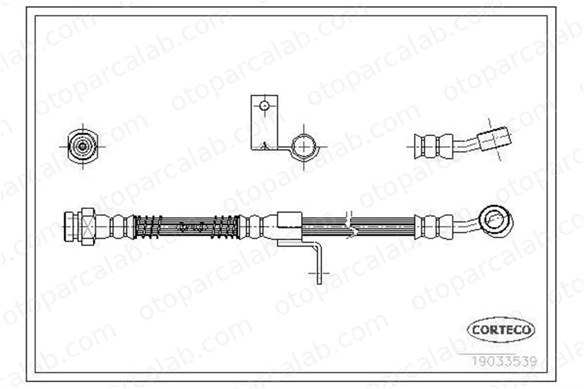 ASPART 3HOS1309 Fren Hortumu Ön Sol HYUNDAI ELANTRA III Sedan ELANTRA III 587312D000 587312D000DS