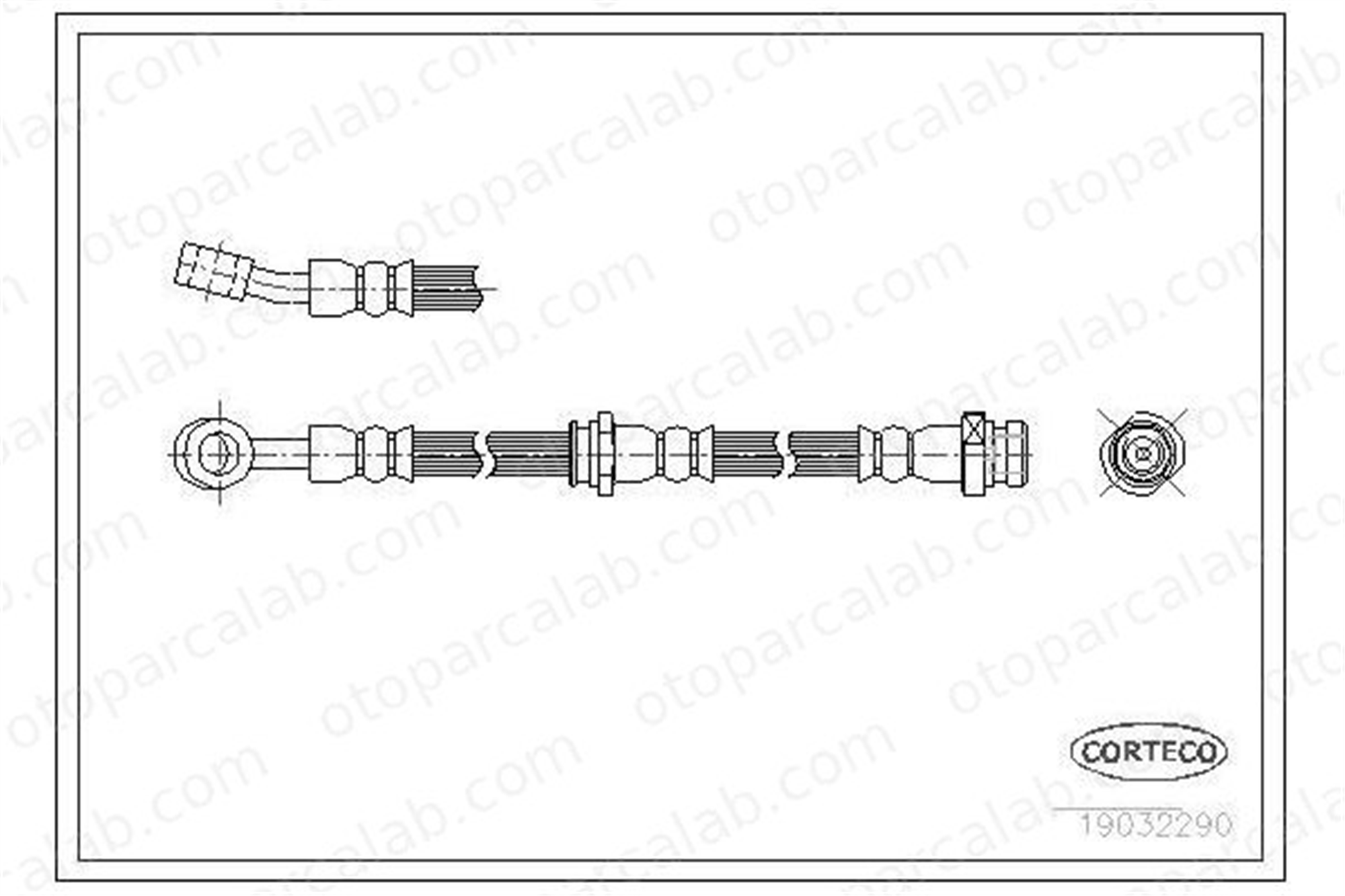 ASPART 3HOS1344 Fren Hortumu Arka Sol HYUNDAI LANTRA II Station wagon LANTRA II 5873729310 T30020
