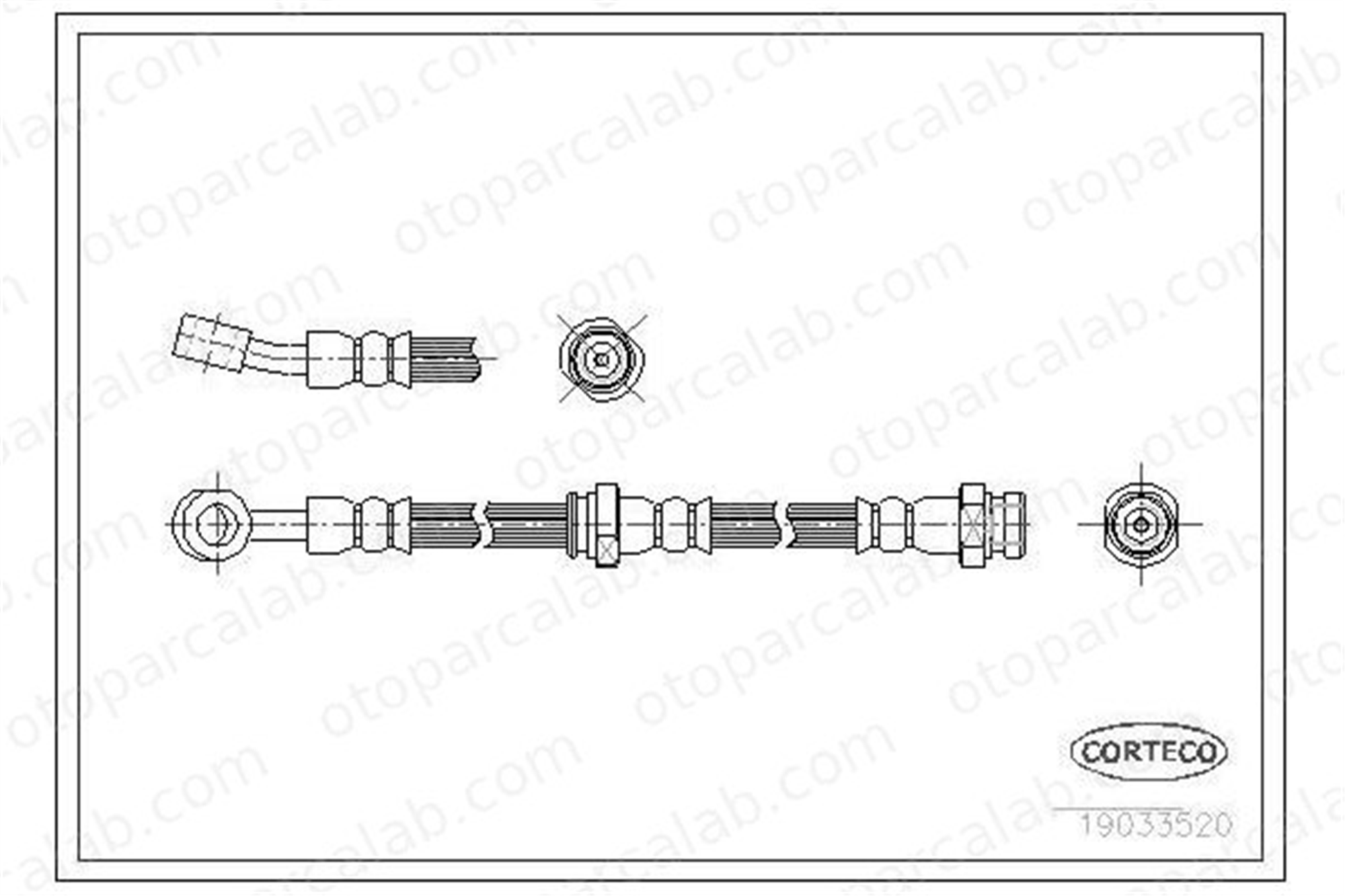 ASPART 3HOS1373 Fren Hortumu Ön Sol HYUNDAI SANTA FÉ I 5881126000