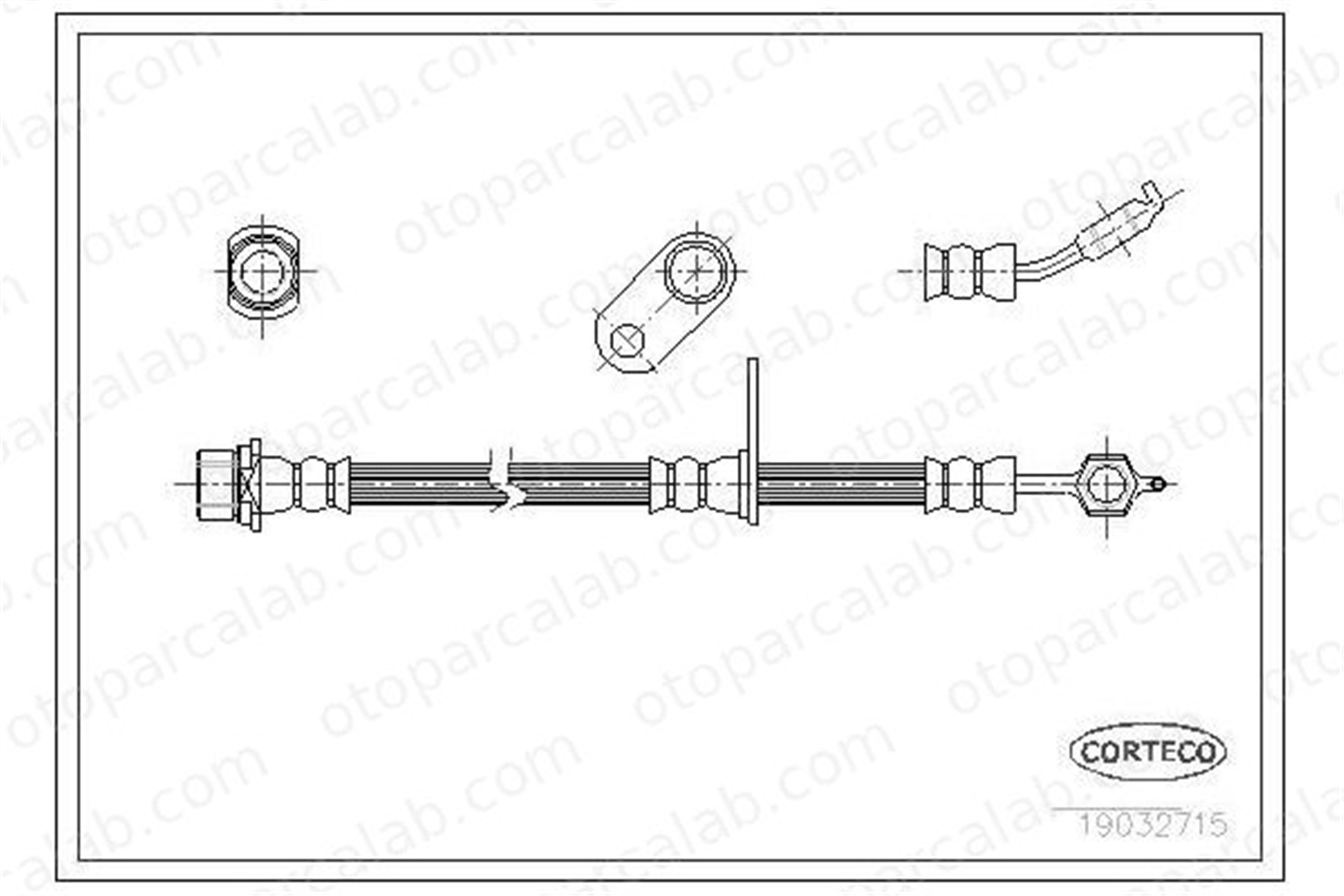 ASPART 3HOS1447 Fren Hortumu Ön Sol TOYOTA RAV 4 I RAV 4 I Cabrio 9094702782