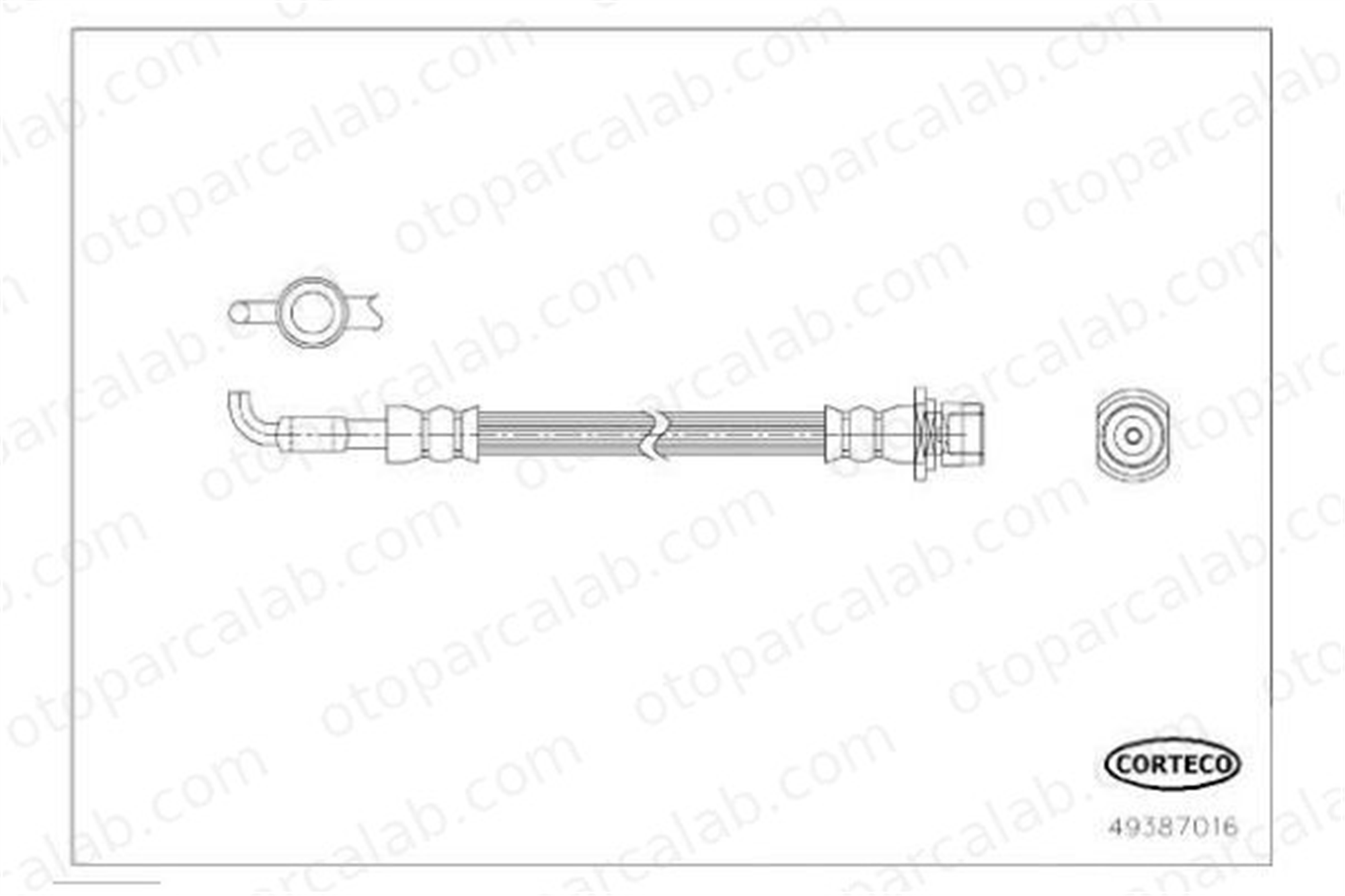 ASPART 3HOS1509 Fren Hortumu Arka Sağ veya Sol TOYOTA YARIS YARIS Kasa/eğik arka 90947W2038
