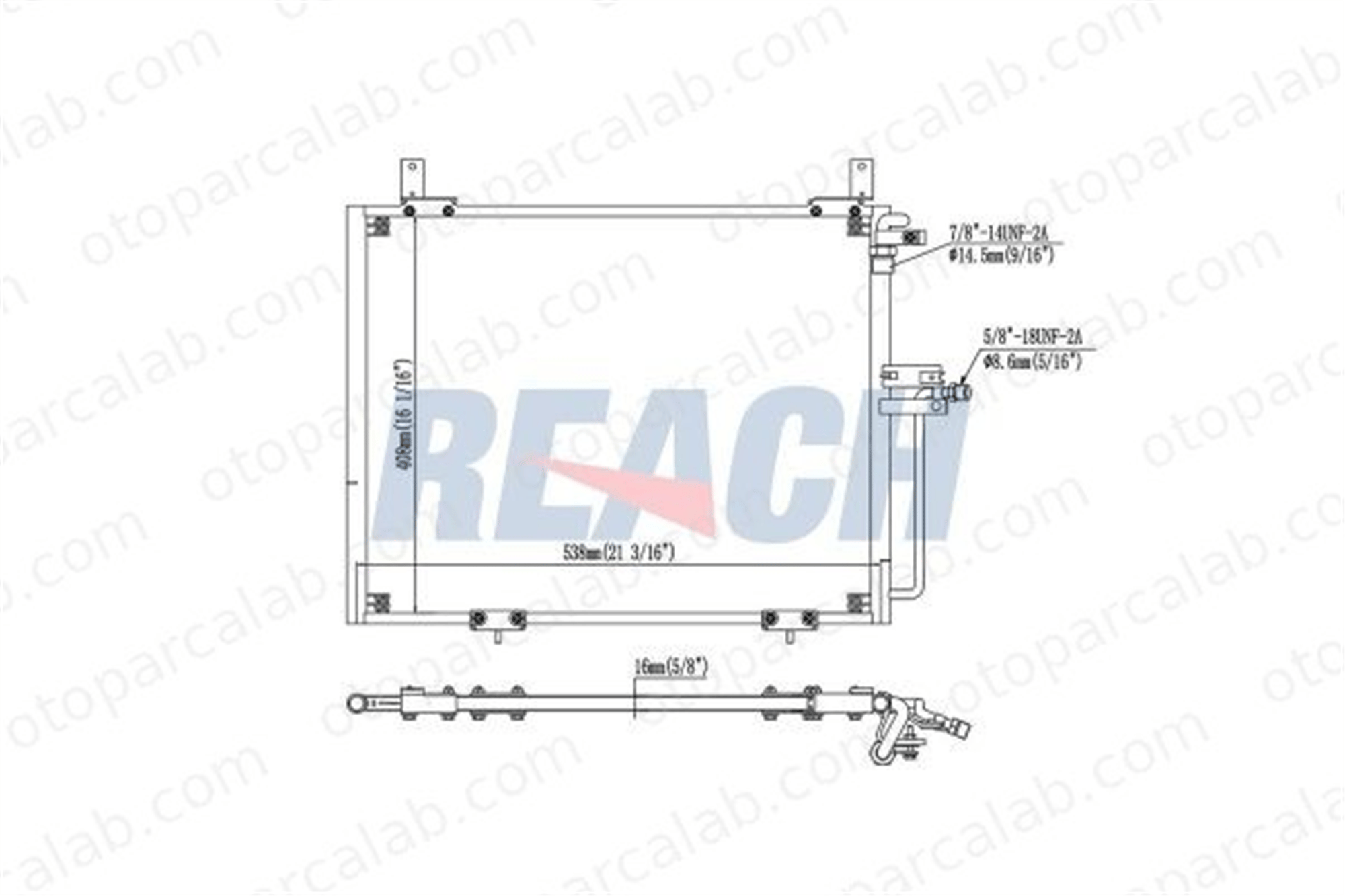 ASPART 6CAC1005 Klima Radyatörü MERCEDES-BENZ 124 Sedan 124 T-Model A1248301970 1248300270