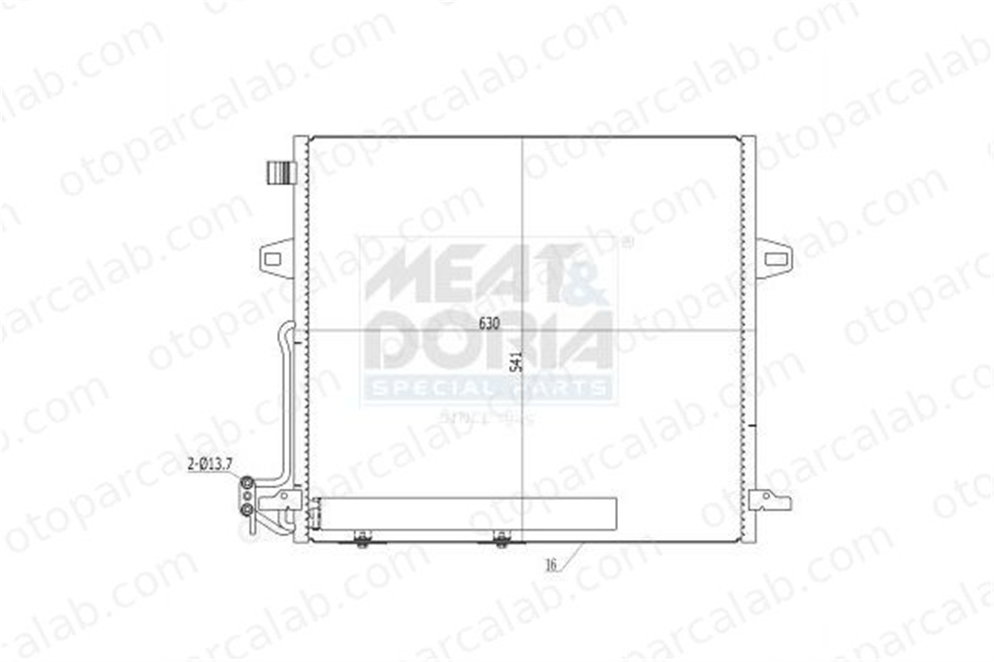 ASPART 6CAC1010 Klima Radyatörü MERCEDES-BENZ R-SERISI M-SERISI 2515000054 A2515000054