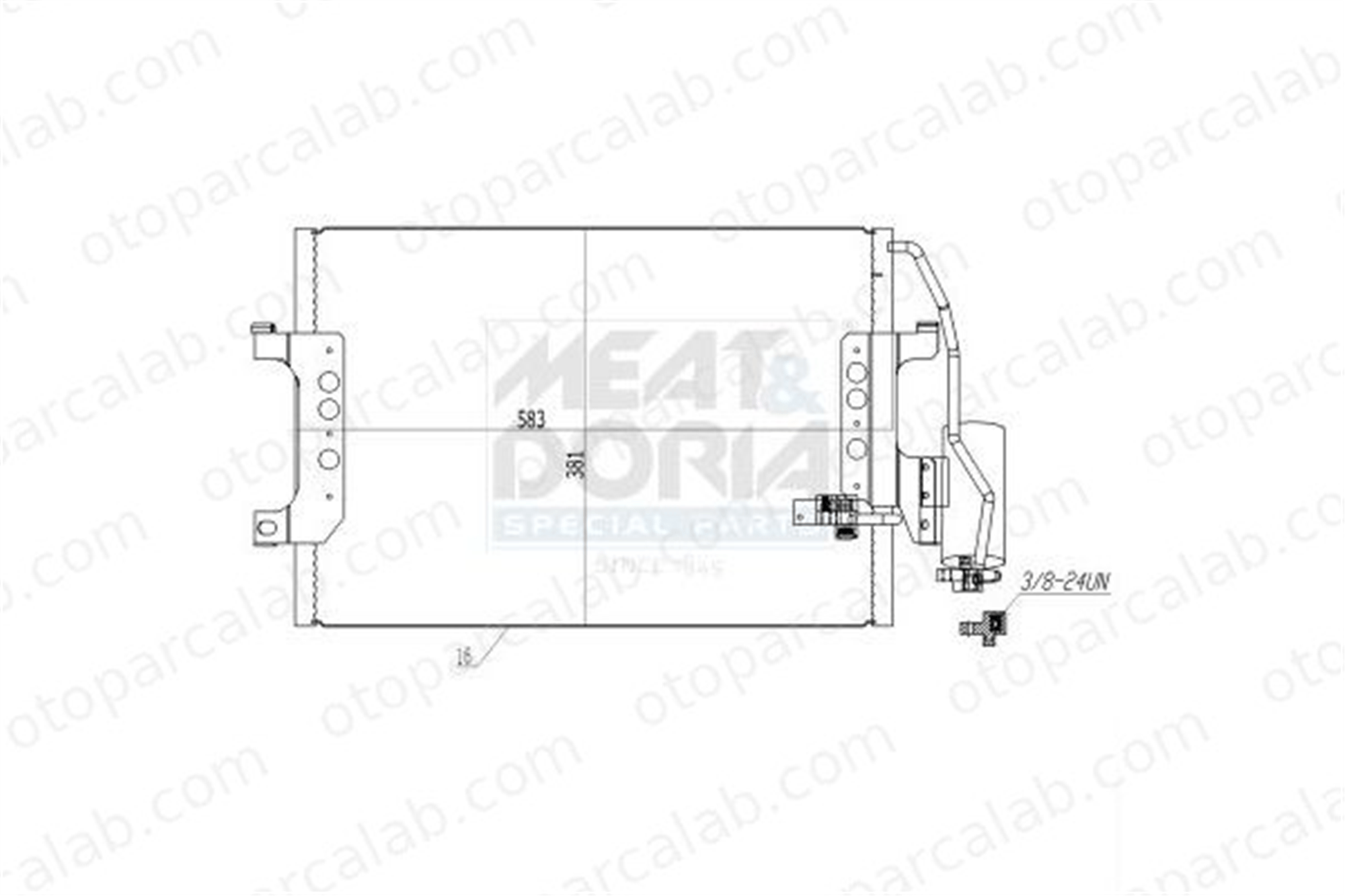 ASPART 6CAC1012 Klima Radyatörü MERCEDES-BENZ A-SERISI VANEO 1685001154 1685000854