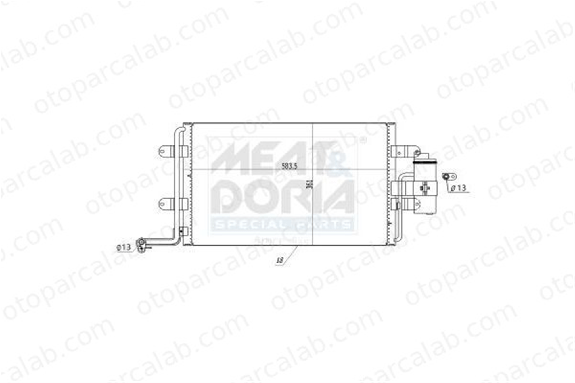 ASPART 6CAC1126 Klima Radyatörü VW BORA I GOLF IV 1J0820413B 1J0820411D
