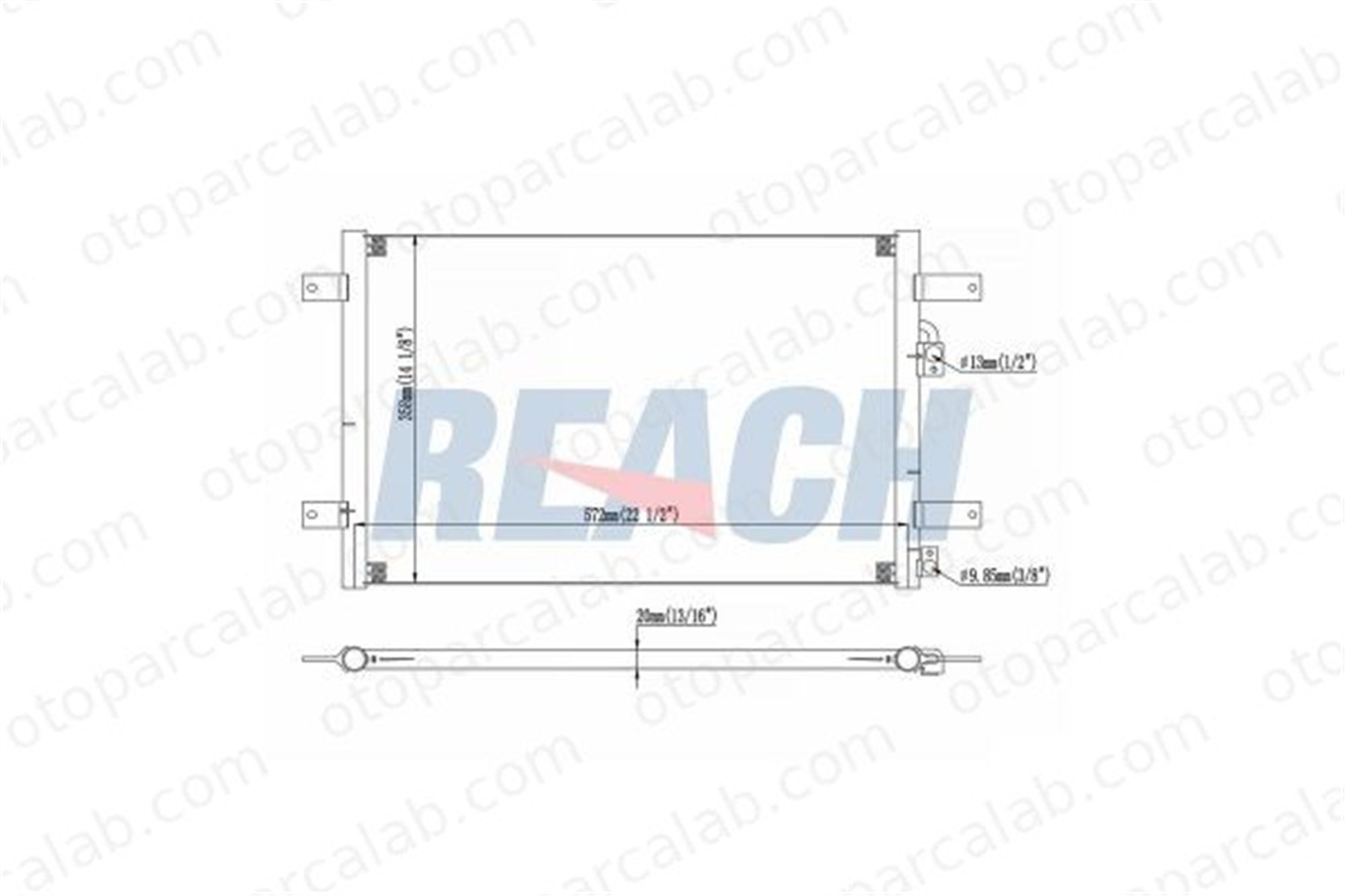 ASPART 6CAC1135 Klima Radyatörü VW SHARAN SHARAN VAN 7M0820413E 1008274