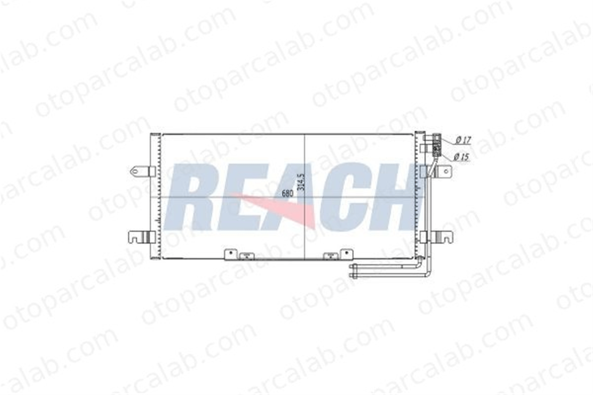 ASPART 6CAC1136 Klima Radyatörü VW TRANSPORTER T4 Minibüs/Otobüs TRANSPORTER T4 Panelvan/Van 7D0820411 7D0820413