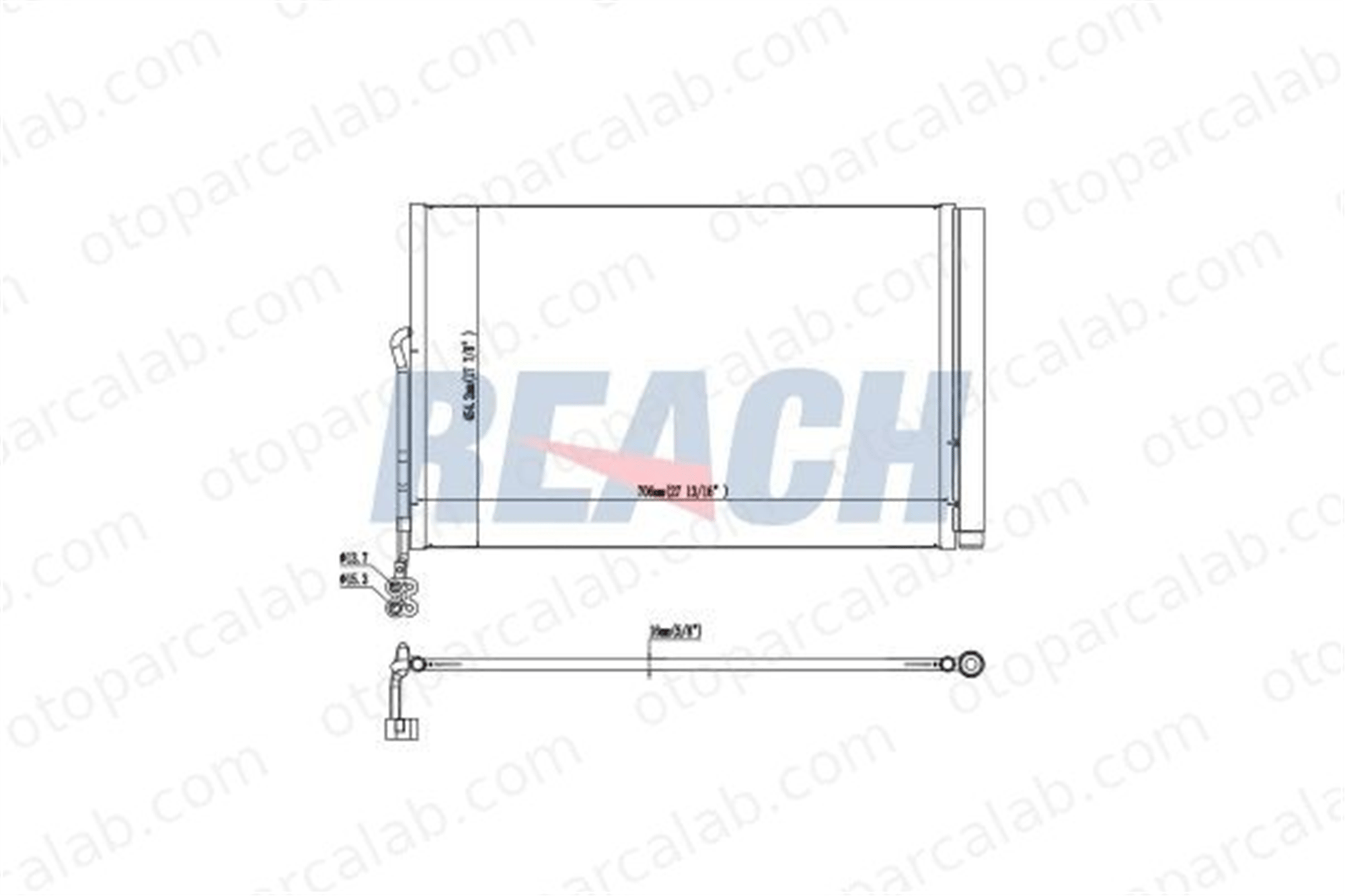 ASPART 6CAC1144 Klima Radyatörü PORSCHE CAYENNE VW TOUAREG 7P0820411A 95857311100
