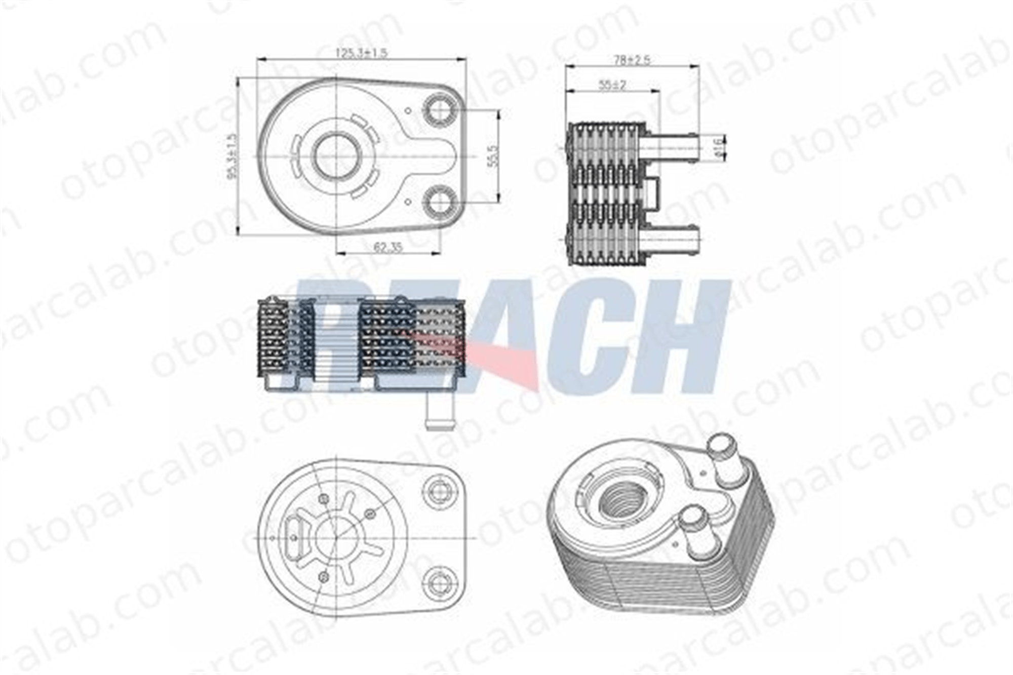 ASPART 6OCO1018 Motor Yağ Soğutucu JEEP CHEROKEE CHRYSLER VOYAGER IV 5166925AB 5140531AA