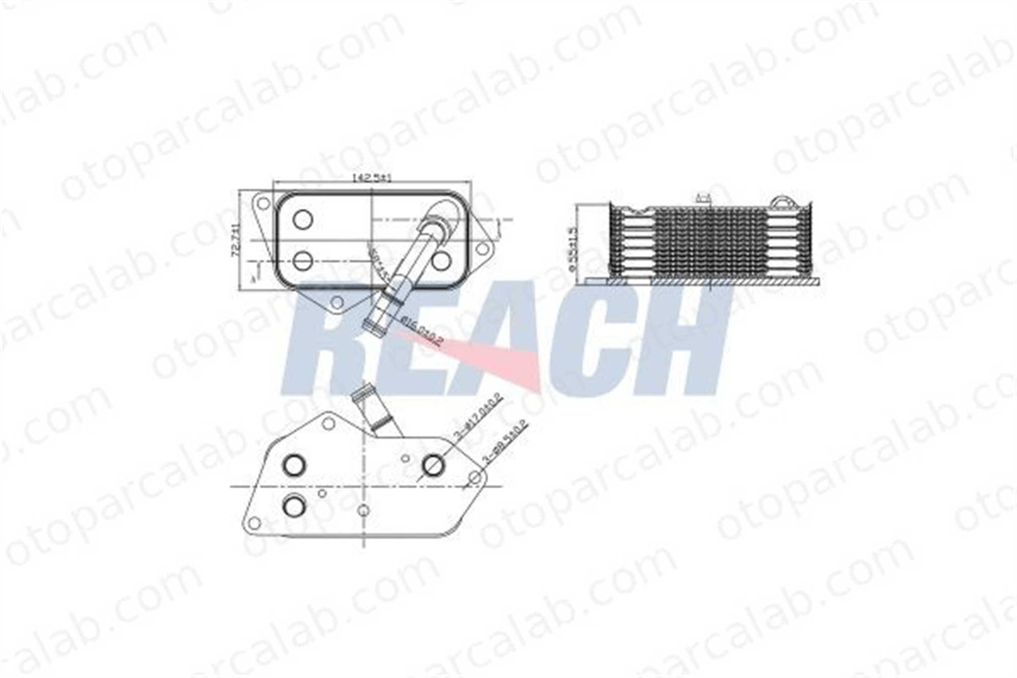 ASPART 6OCO1040 Motor Yağ Soğutucu BMW 5 Touring 5 11427525333 7525333
