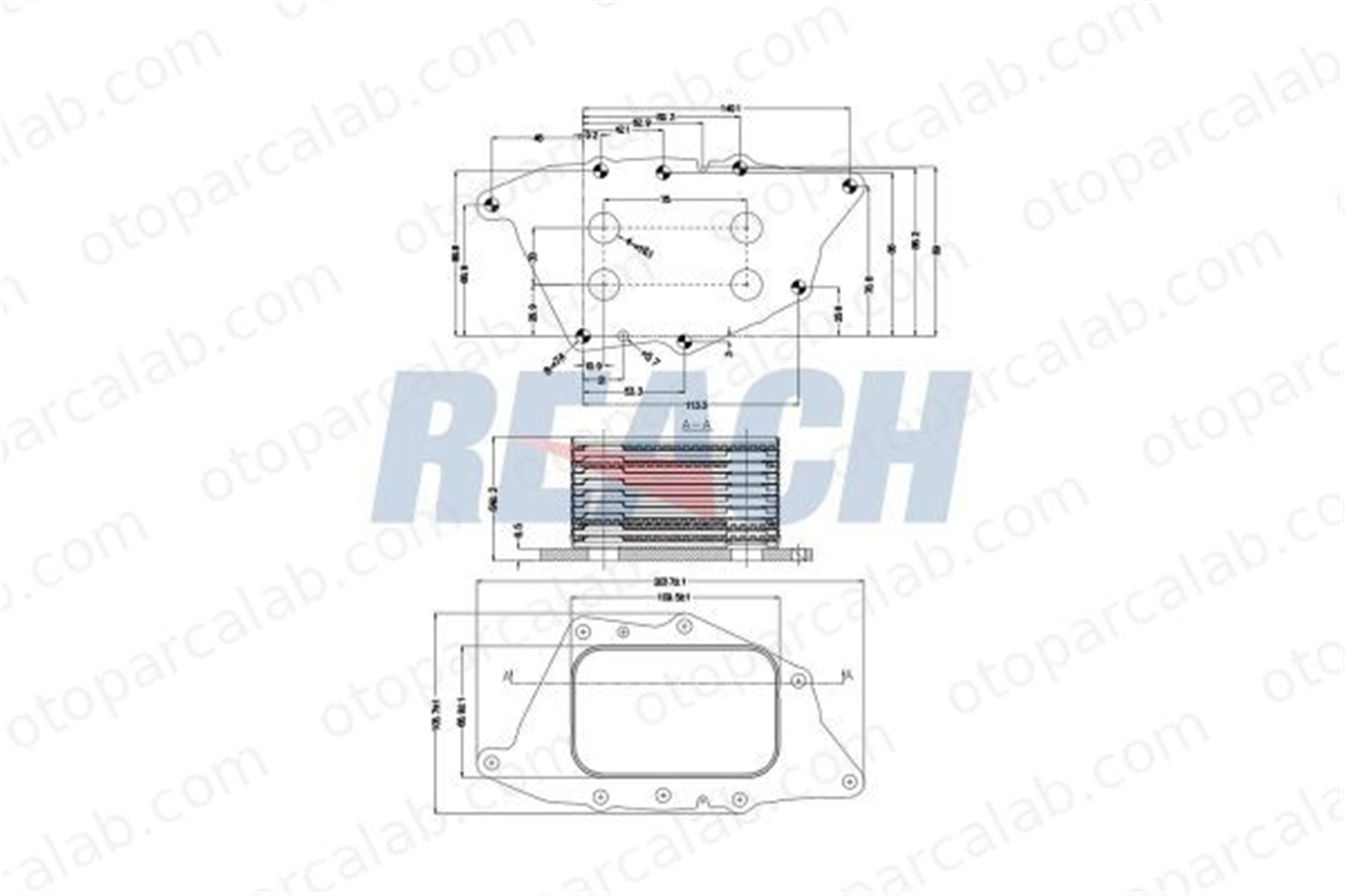 ASPART 6OCO1051 Motor Yağ Soğutucu BMW 2 Active Tourer 2 Gran Tourer 11428585236 11428574002