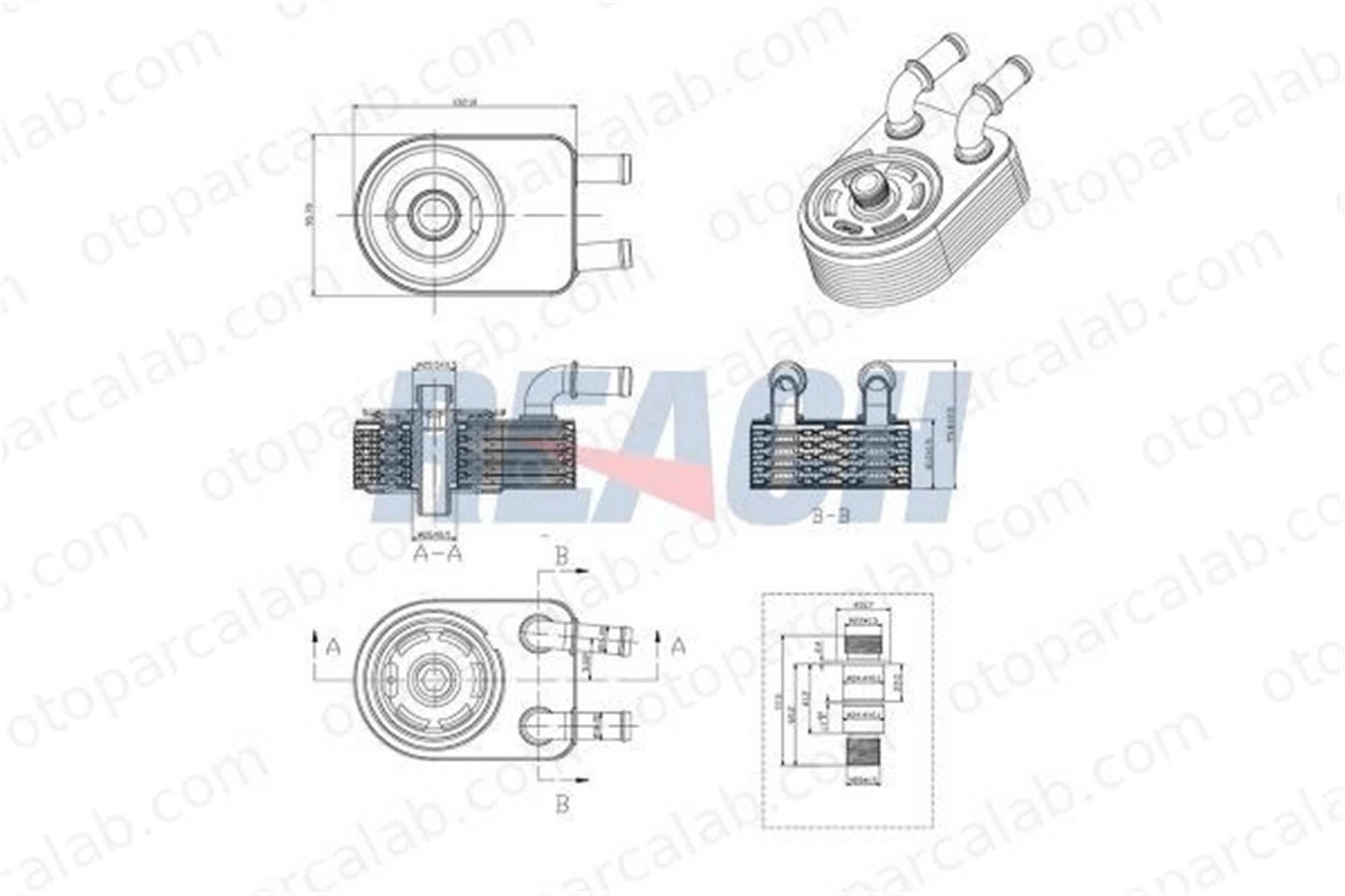 ASPART 6OCO1088 Motor Yağ Soğutucu DODGE CALIBER JEEP PATRIOT 4884757AD 04884757AD