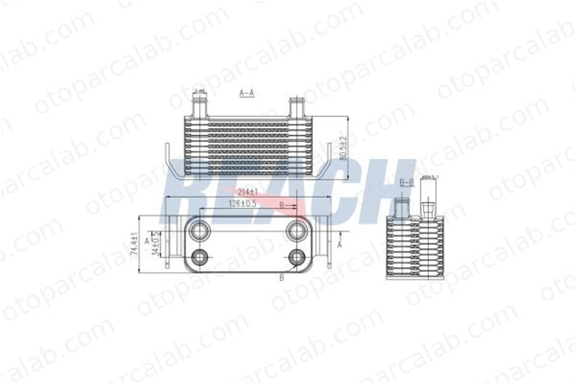 ASPART 6OCO1144 Motor Yağ Soğutucu LAND ROVER RANGE ROVER SPORT I PBC500051
