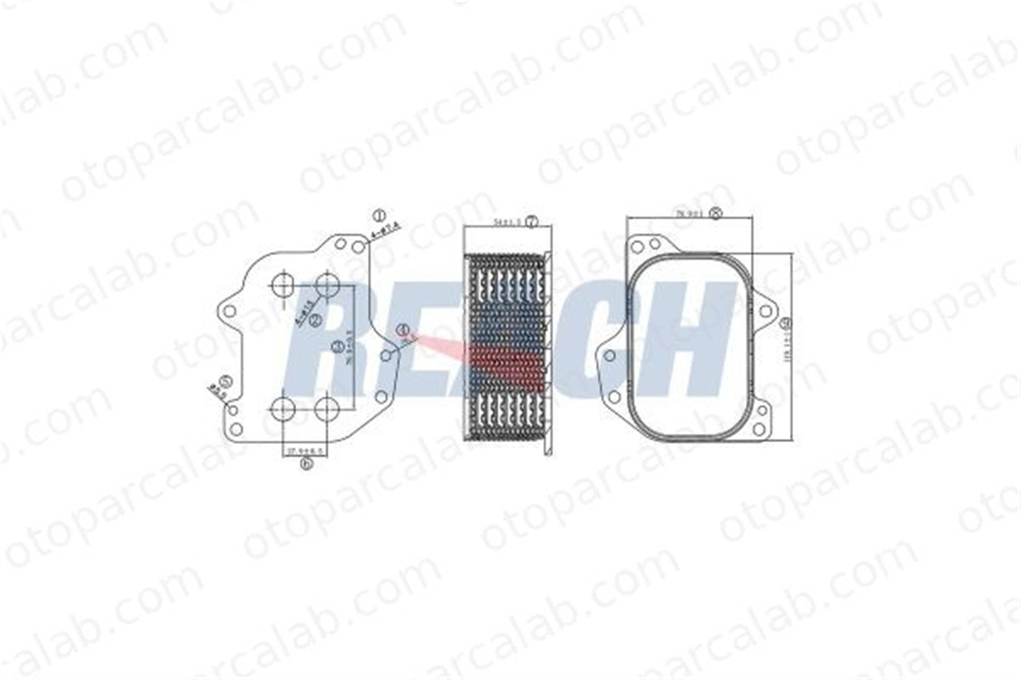 ASPART 6OCO1157 Motor Yağ Soğutucu AUDI A3 Sportback A3 Limousine 3N117021 3N115389B