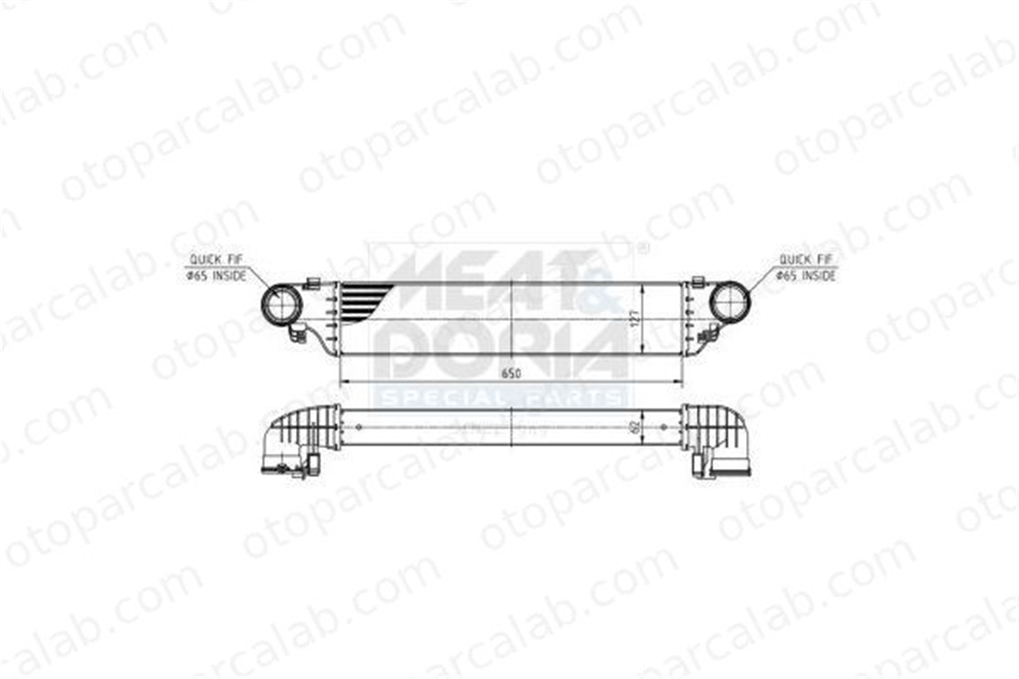 ASPART 6TRA1008 Turbo Radyatörü MERCEDES-BENZ C-SERISI T-Model C-SERISI 2035000500 A2035000500