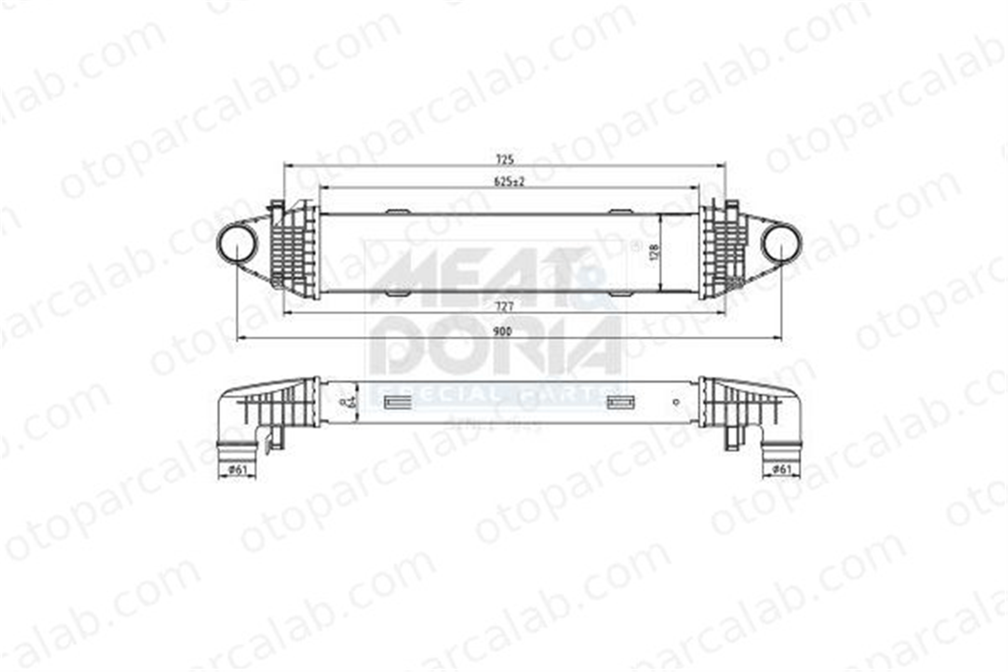 ASPART 6TRA1011 Turbo Radyatörü MERCEDES-BENZ C-SERISI C-SERISI T-Model 2045000100 A2045000100