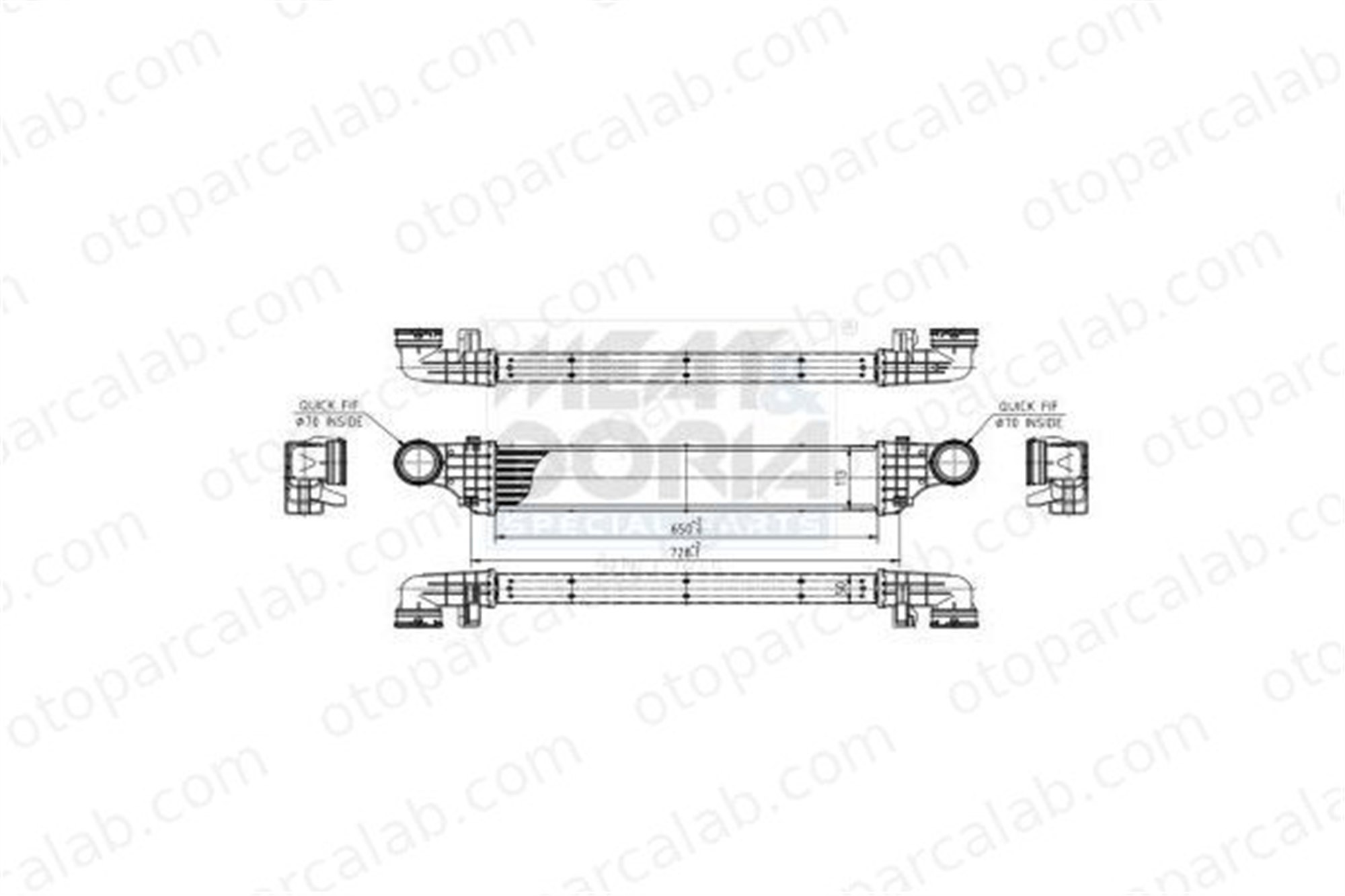 ASPART 6TRA1015 Turbo Radyatörü MERCEDES-BENZ E-SERISI E-SERISI T-Model 2115001002 A2115001002