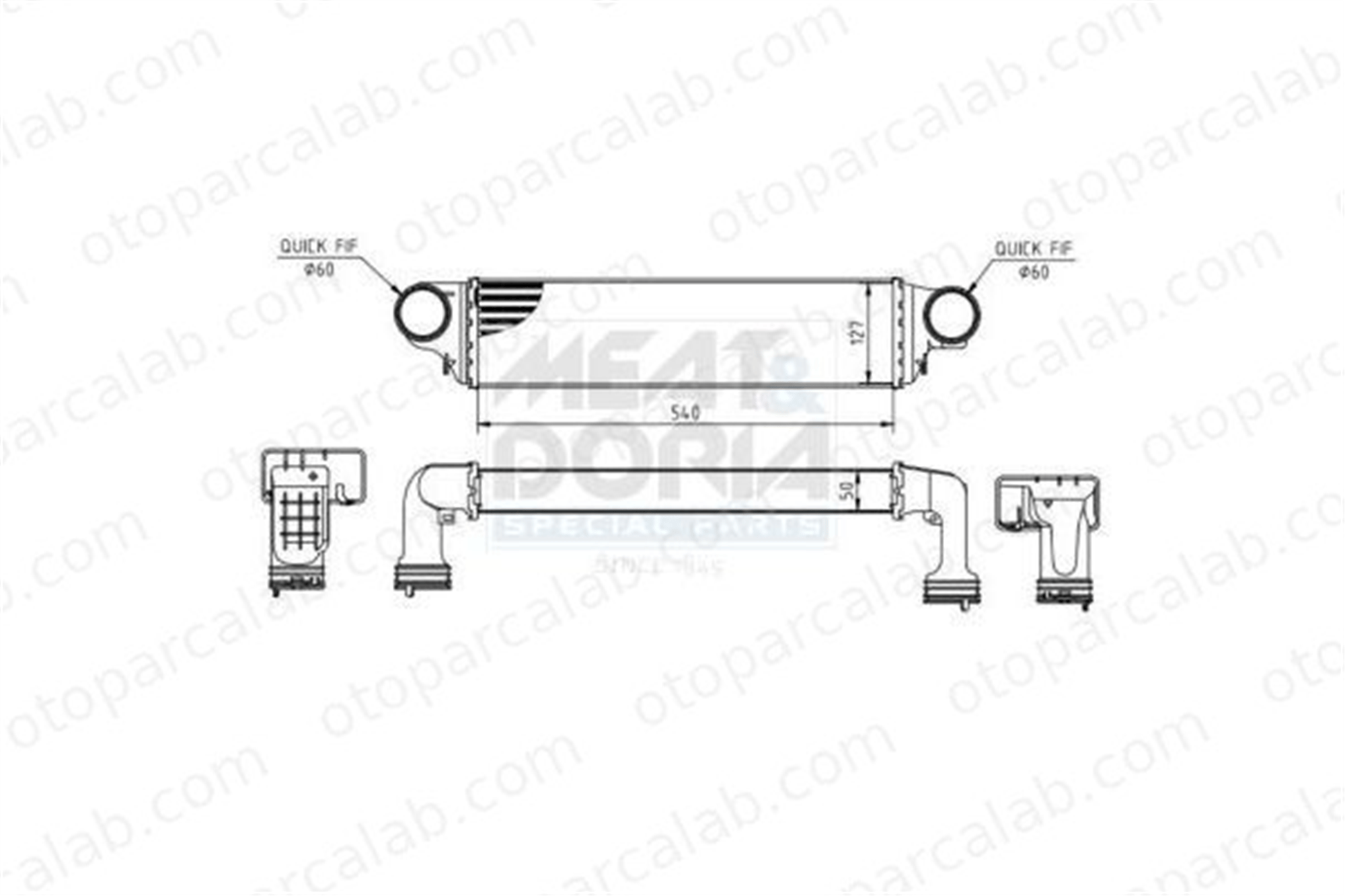 ASPART 6TRA1020 Turbo Radyatörü BMW 3 3 Touring 17517793370 17517789793