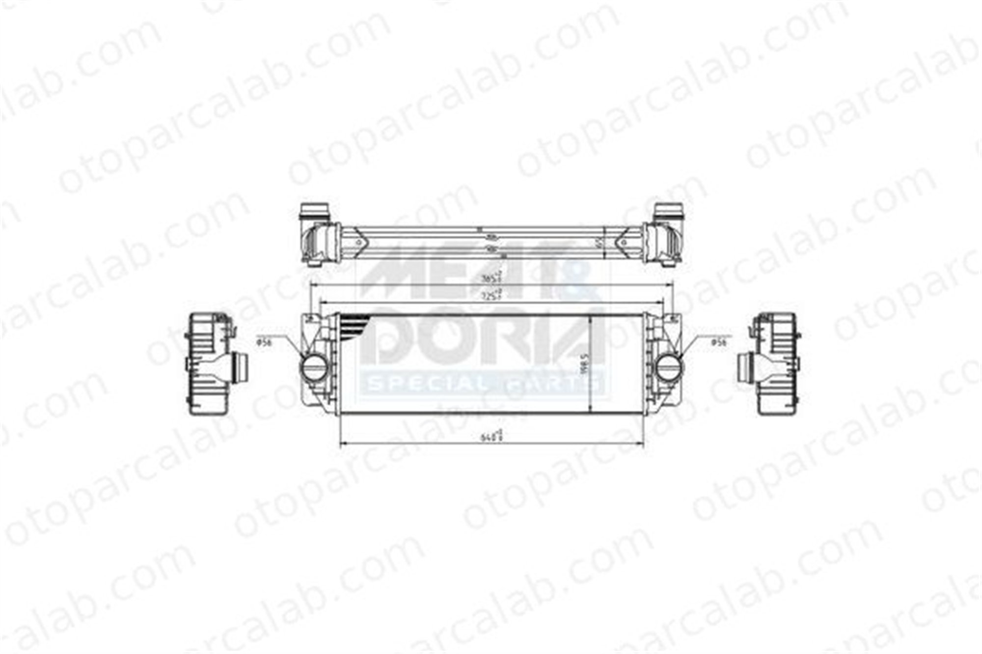 ASPART 6TRA1027 Turbo Radyatörü MERCEDES-BENZ SPRINTER 3,5-t Panelvan/Van SPRINTER 3,5-t Platform şasi 9065010201 2E0145804A