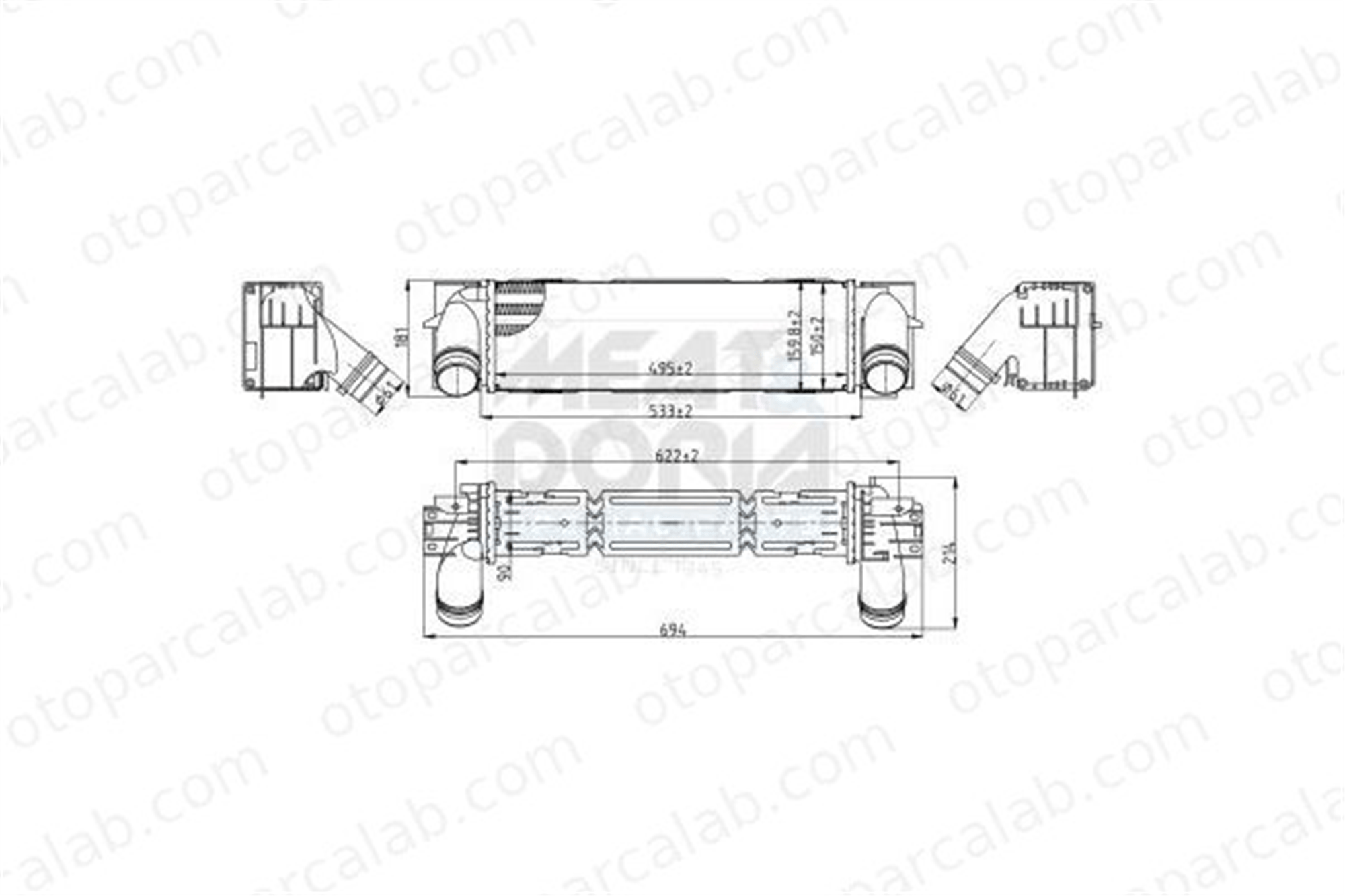 ASPART 6TRA1034 Turbo Radyatörü BMW X4 X3 17517823571