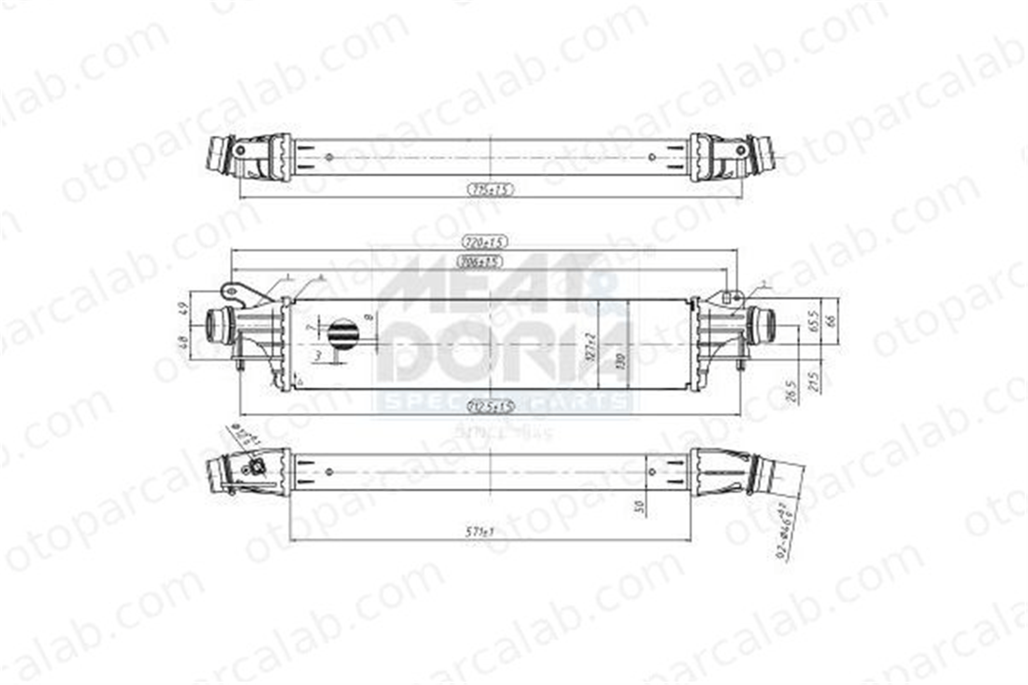 ASPART 6TRA1040 Turbo Radyatörü OPEL ADAM CORSA E 13378221 1302299