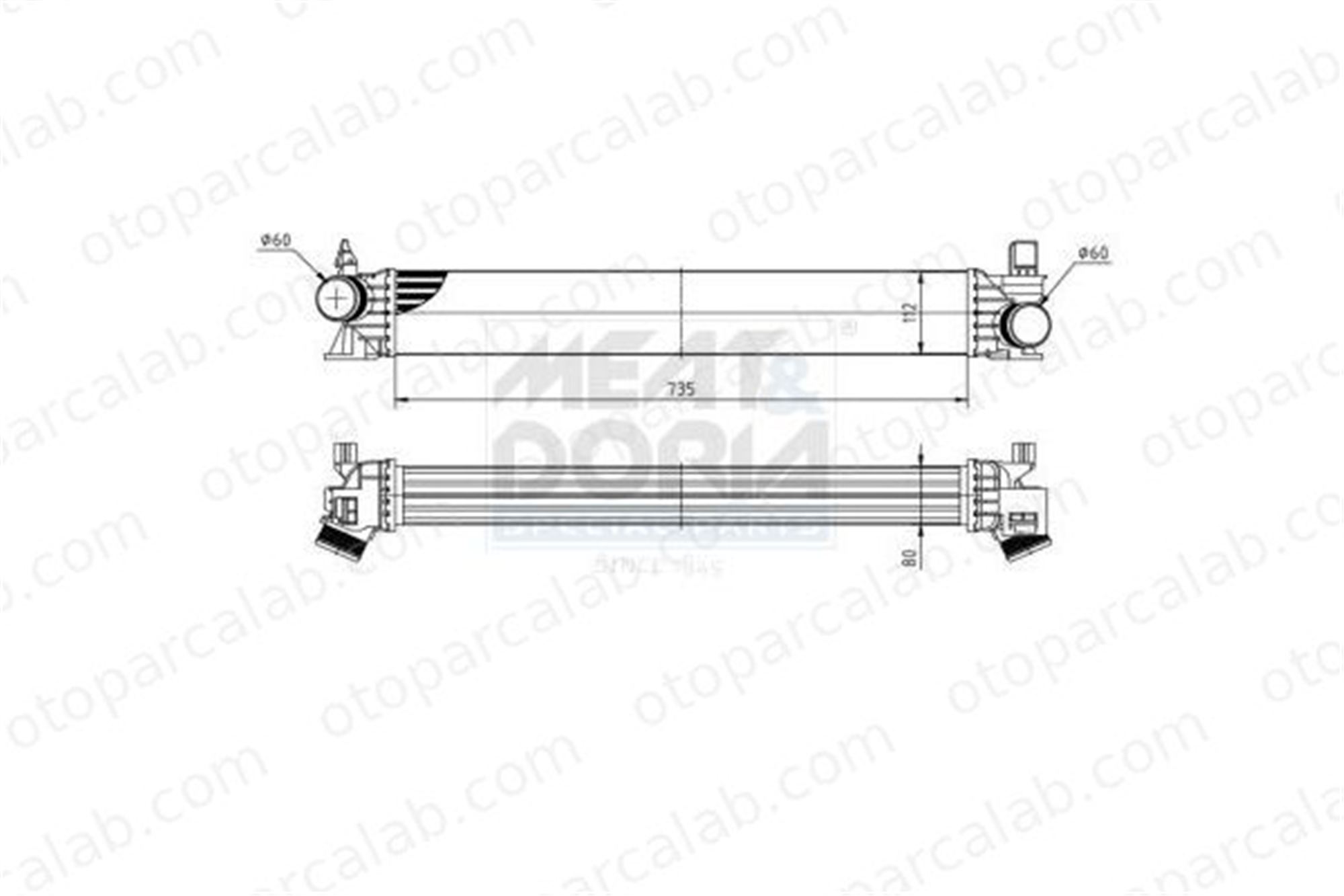 ASPART 6TRA1053 Turbo Radyatörü AUDI Q7 VW TOUAREG 4M0145805C 4M0145805D