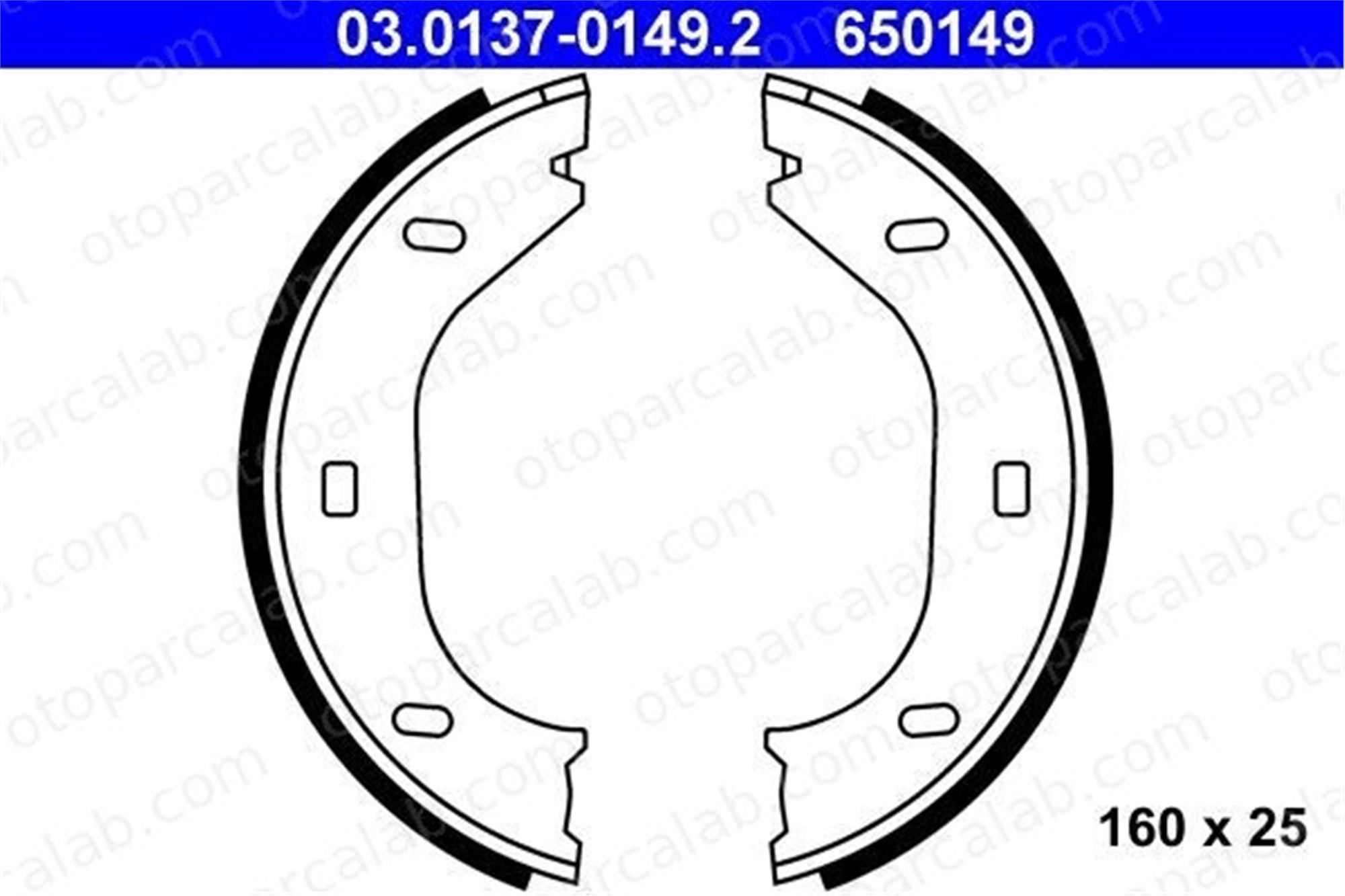 ATE 03.0137-0149.2 El Fren Balatası BMW 3 ALFA ROMEO SPIDER 34411159467 105142602000