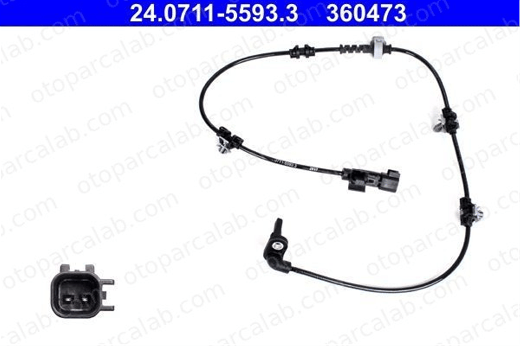 ATE 24.0711-5593.3 Abs Sensörü Arka Sağ veya Sol OPEL ASTRA K ASTRA K Sports Tourer 42703446 13379164