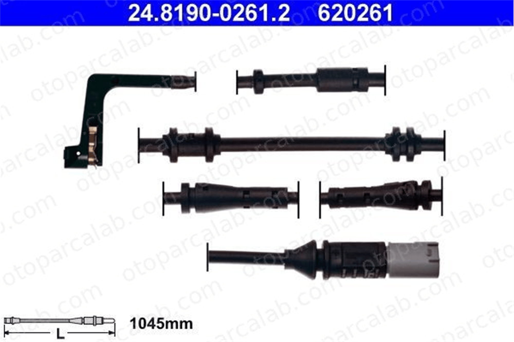 ATE 24.8190-0261.2 Balata İkaz Kablosu Arka BMW 7 34356775858