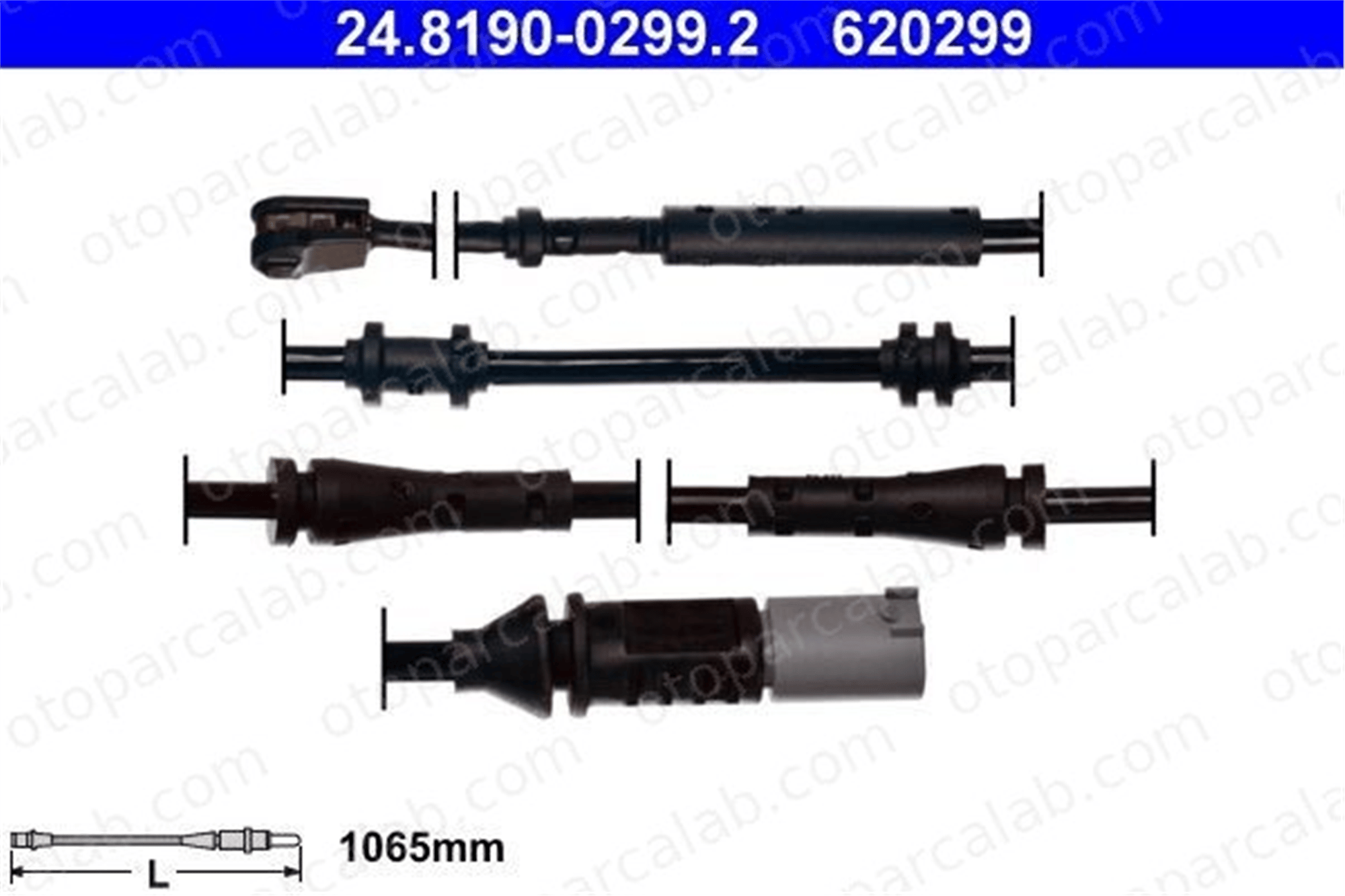 ATE 24.8190-0299.2 Balata İkaz Kablosu Arka BMW 7 34356791960