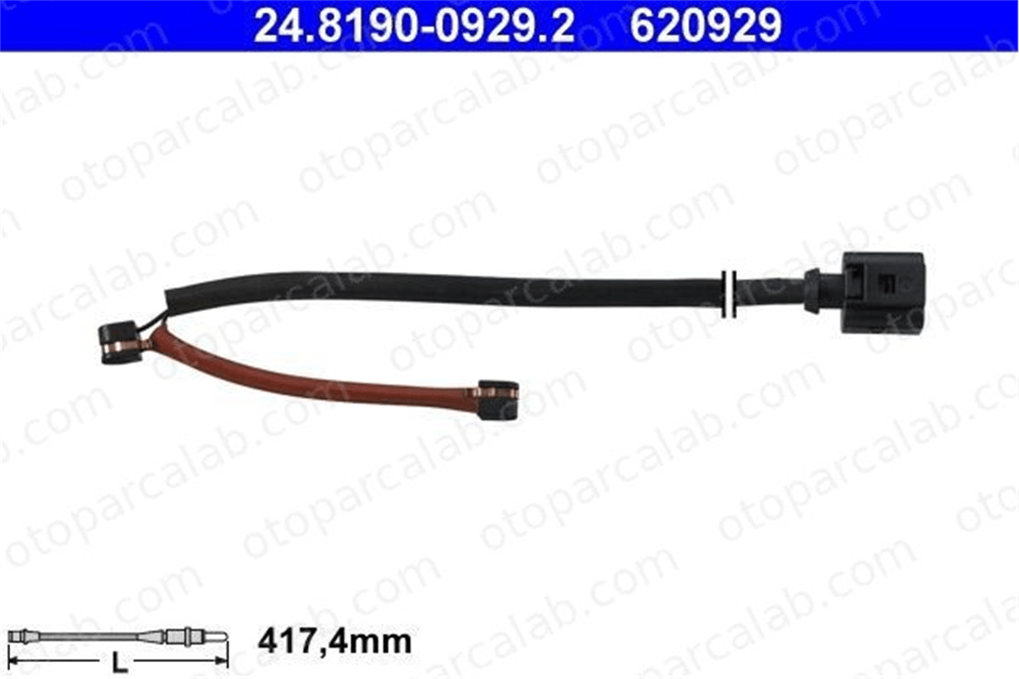 ATE 24.8190-0929.2 Balata İkaz Kablosu Ön AUDI Q7 PORSCHE CAYENNE 95561236500 7L0907637