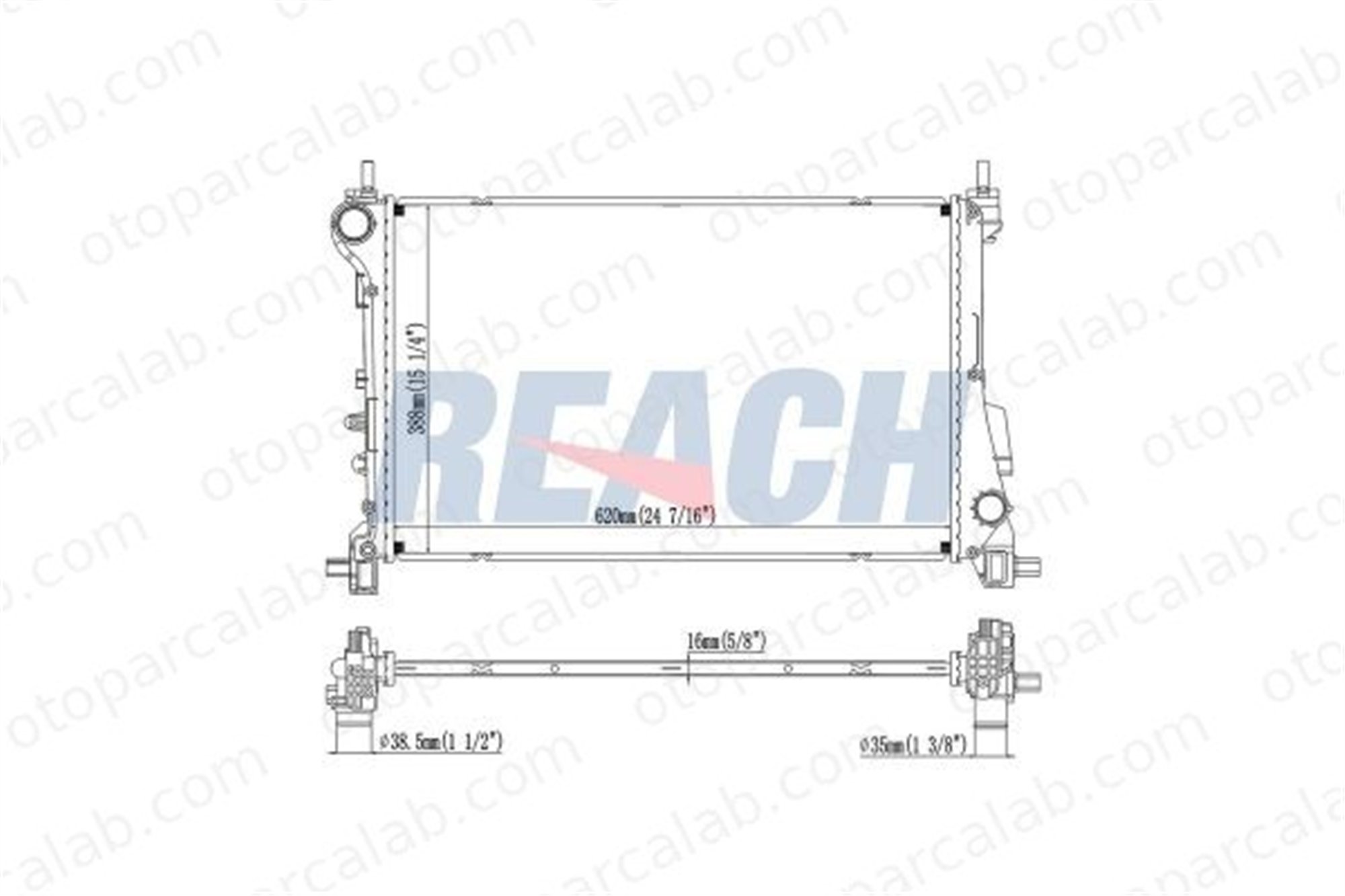 AXAM 02-03-05-4046 Su Radyatörü FIAT TIPO Hatchback TIPO Sedan 52052662