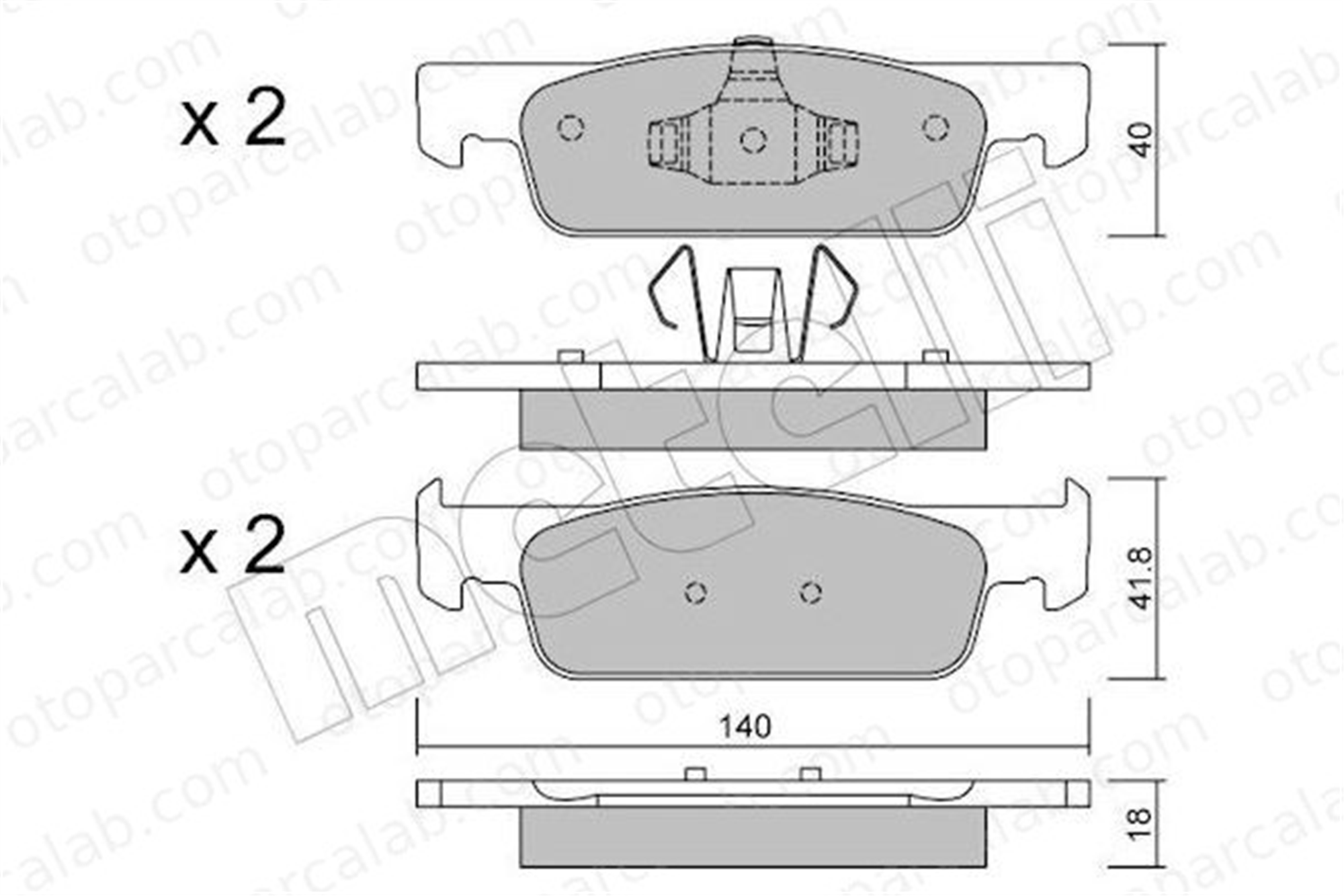 AXAM 03-05-01-3995 Fren Disk Balata Ön RENAULT CLIO IV TWINGO III 410602581R 410605951R