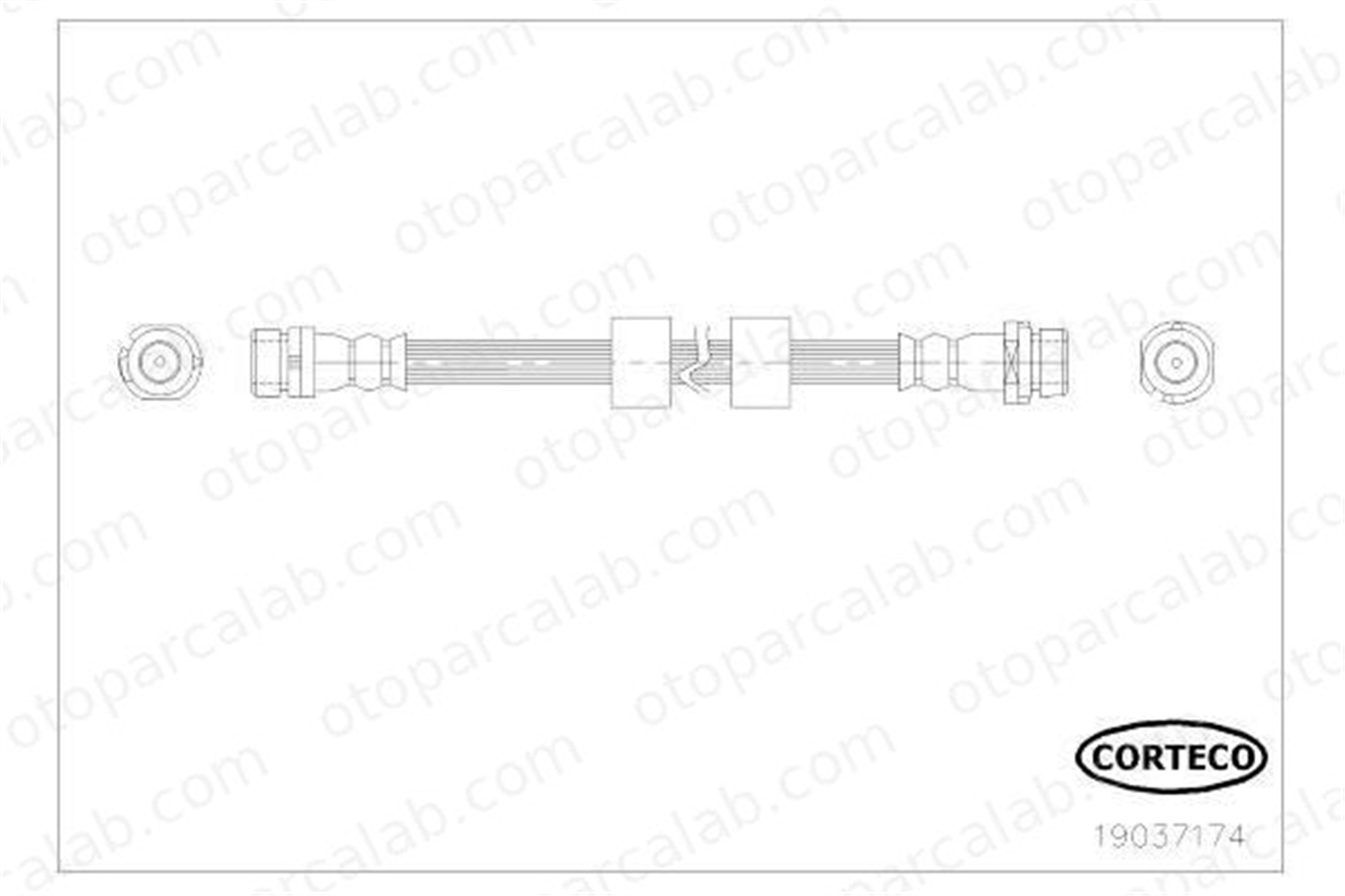 AXAM 03-09-07-0408 Fren Hortumu Arka Sağ veya Sol FORD FIESTA VI B-MAX AX0309070408 8V512282AE