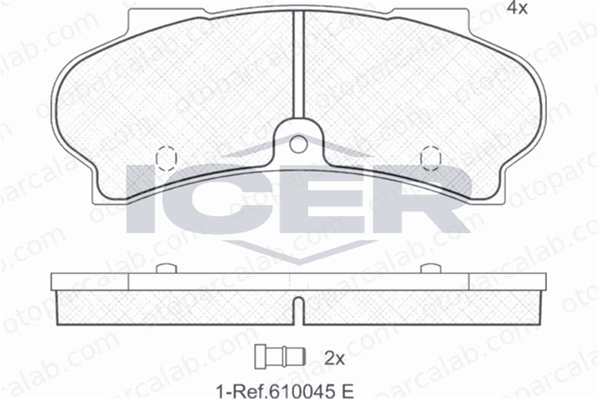 AXAM 03-27-01-4152 Fren Disk Balata Ön PEUGEOT J7 Panelvan/Van J7 Minibüs/Otobüs 140187 424574