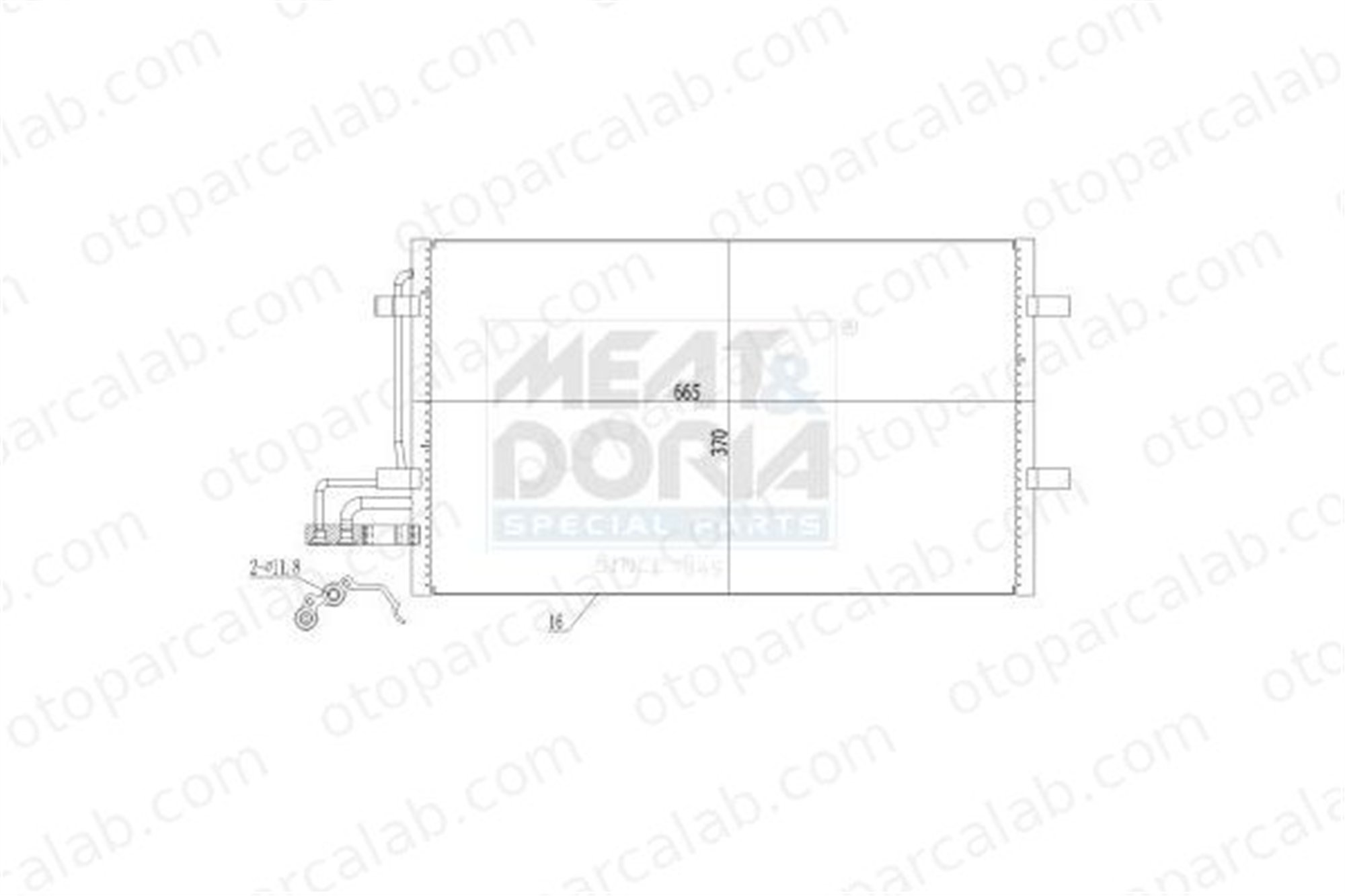 AXAM AX-03-08-05-4059 Klima Radyatörü FORD FOCUS II C-MAX 3M5H19710CC 1516838