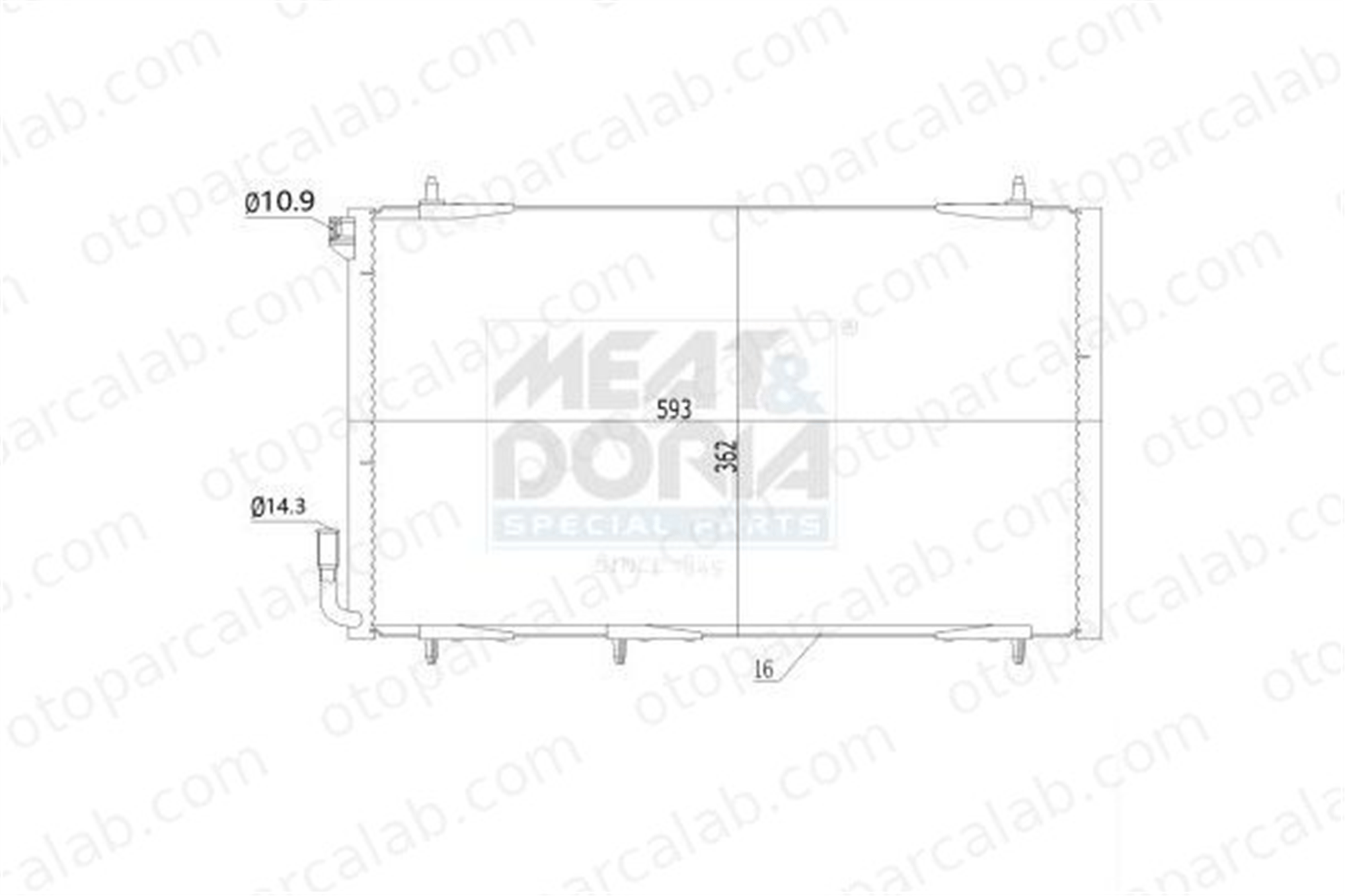 AXAM AX-04-01-05-0146 Klima Radyatörü PEUGEOT 206 Hatchback 206 SW CPE645016 6455W6