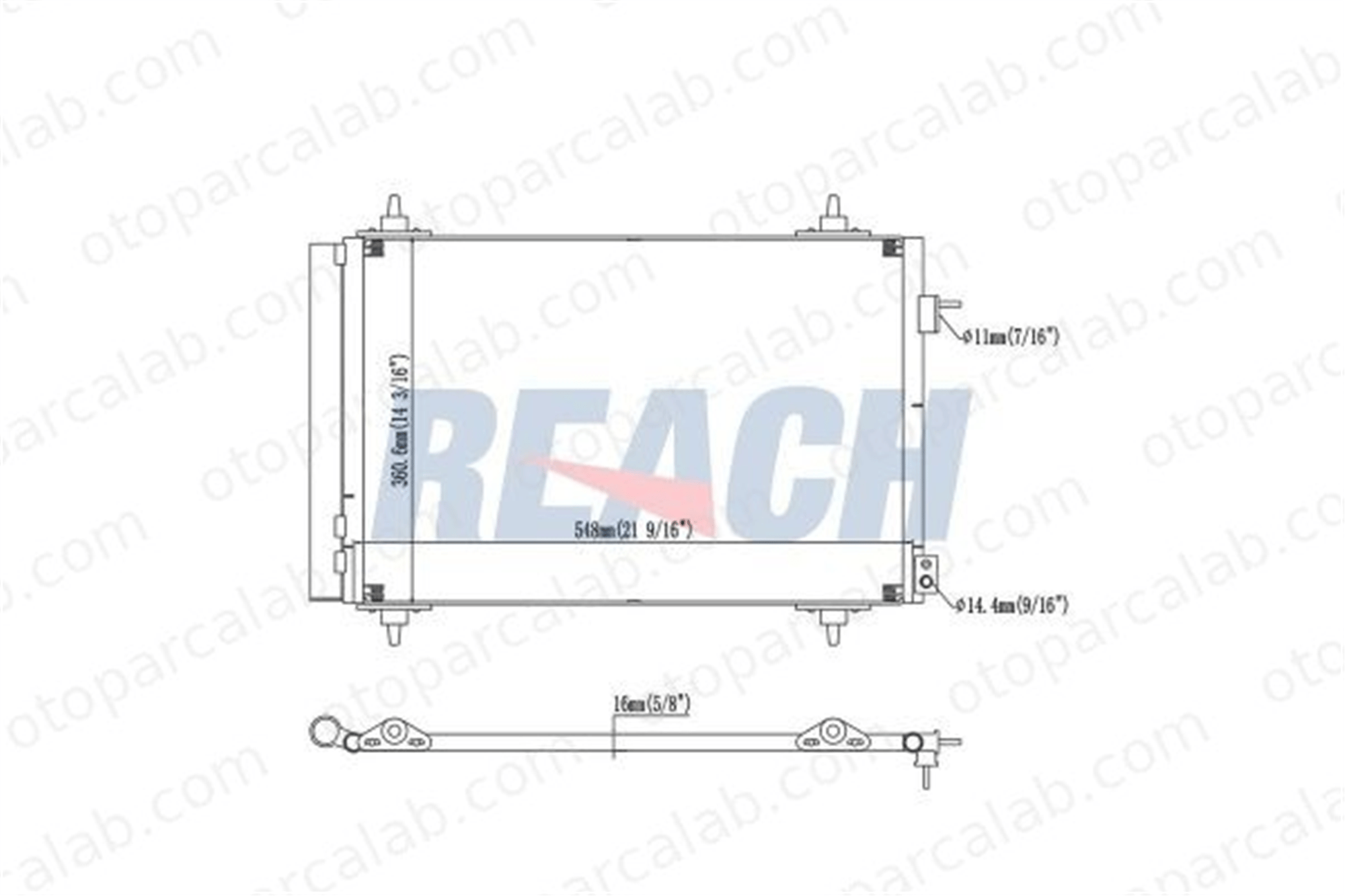 AXAM AX-04-04-05-0157 Klima Radyatörü PEUGEOT 307 307 Break AX0404050157 1609524380