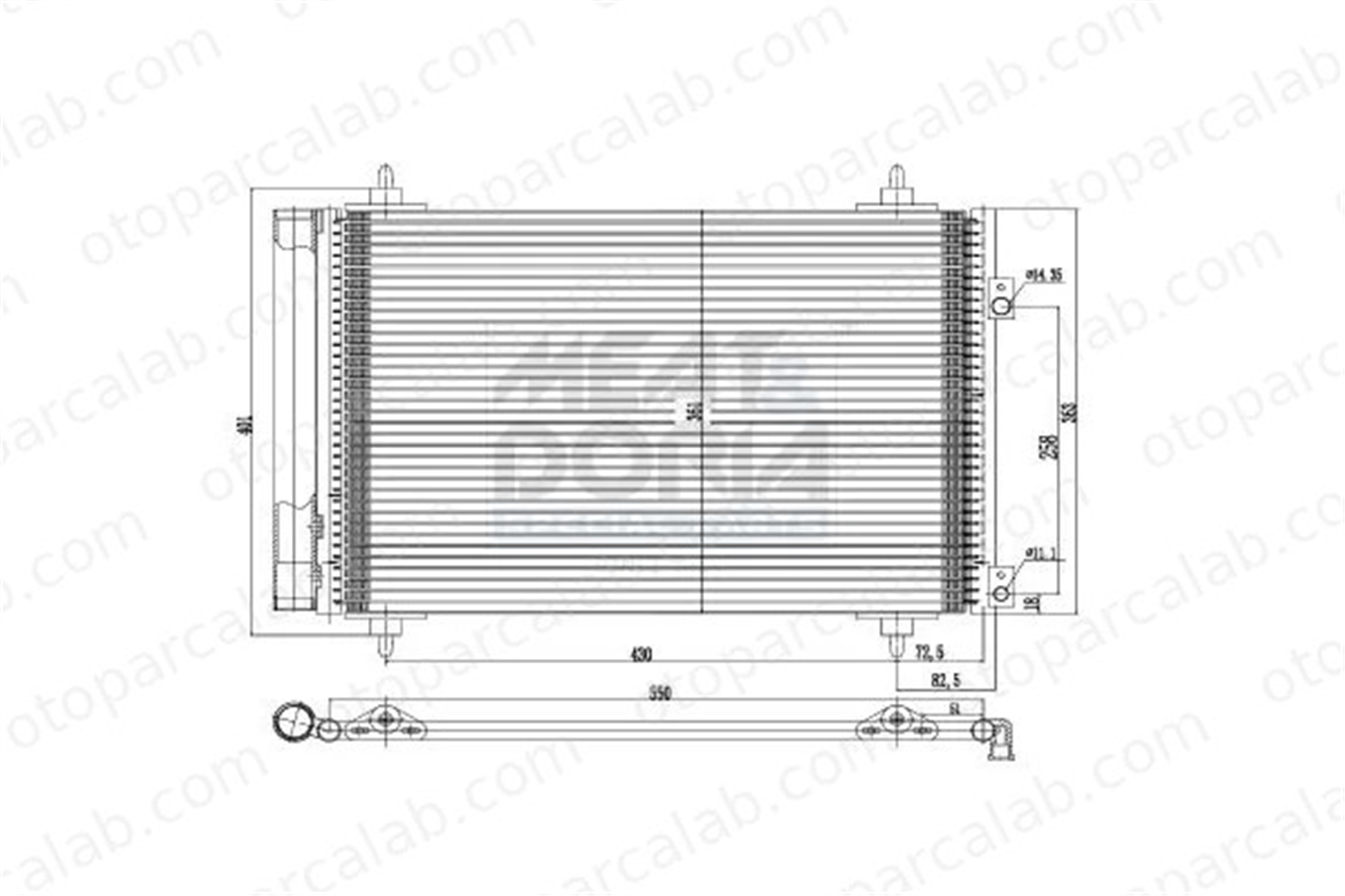 AXAM AX-04-06-05-0167 Klima Radyatörü PEUGEOT 308 I 308 SW I 6455CX AX0406050167