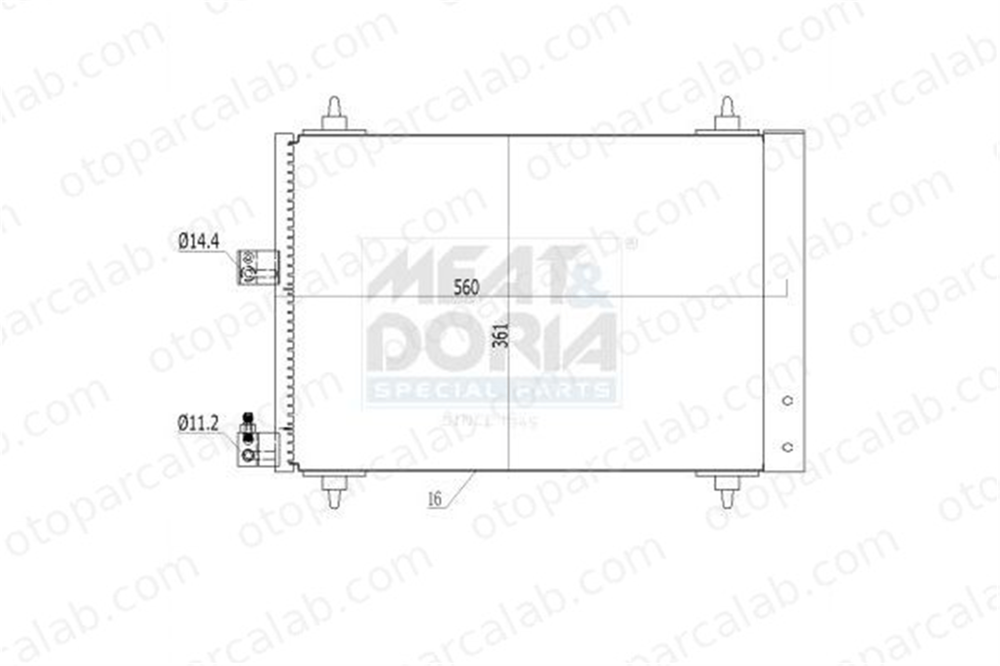 AXAM AX-04-10-05-0161 Klima Radyatörü PEUGEOT 406 Break FIAT DUCATO Panelvan/Van AX0410050161 6453EC