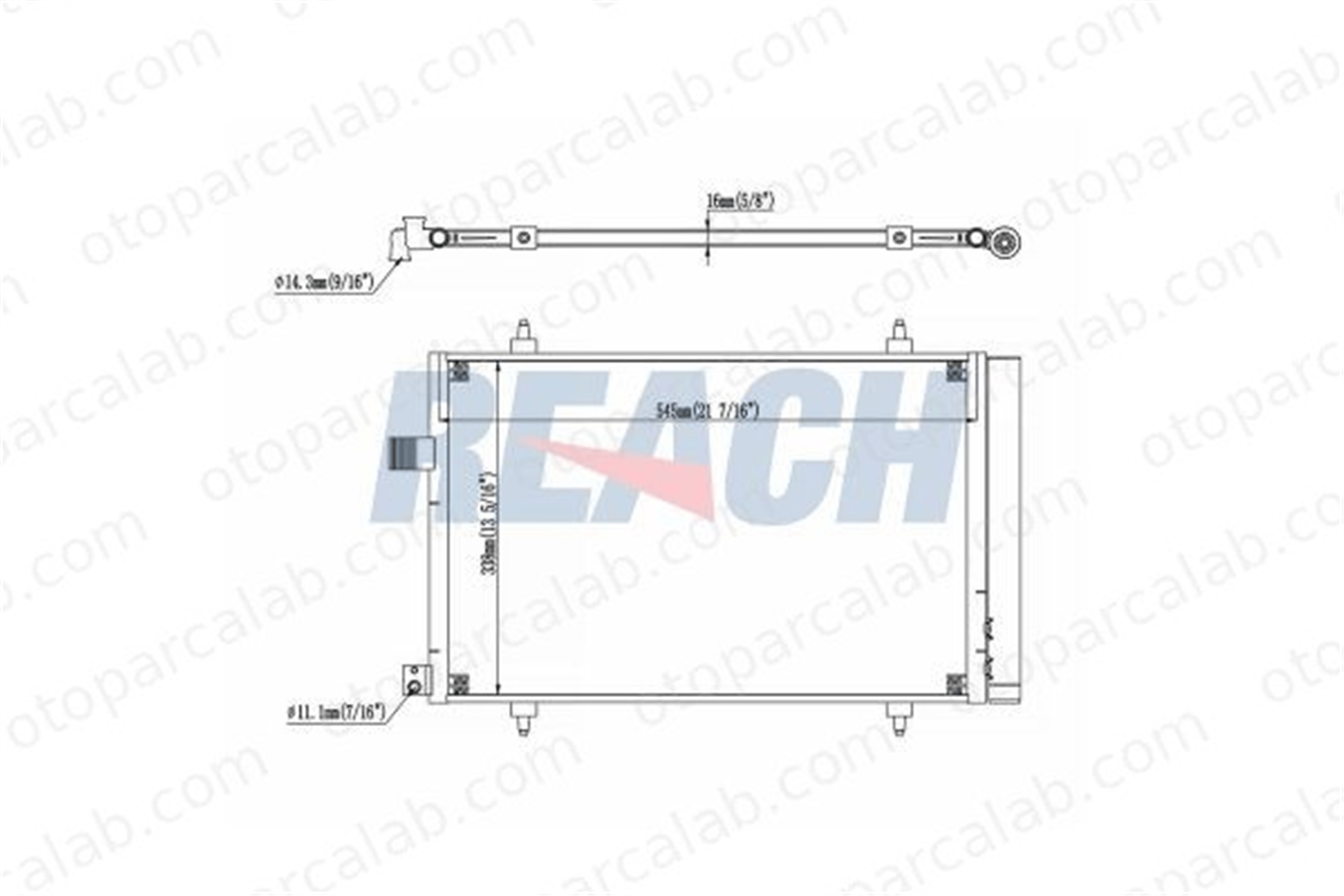 AXAM AX-04-17-05-0164 Klima Radyatörü CITROËN C5 III C5 III Break AX0417050164 6455HV