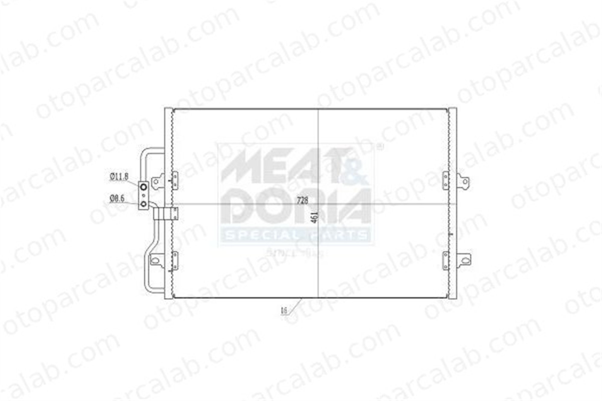 AXAM AX-05-17-05-0145 Klima Radyatörü CITROËN EVASION MPV JUMPY AX0517050145 1330Q6