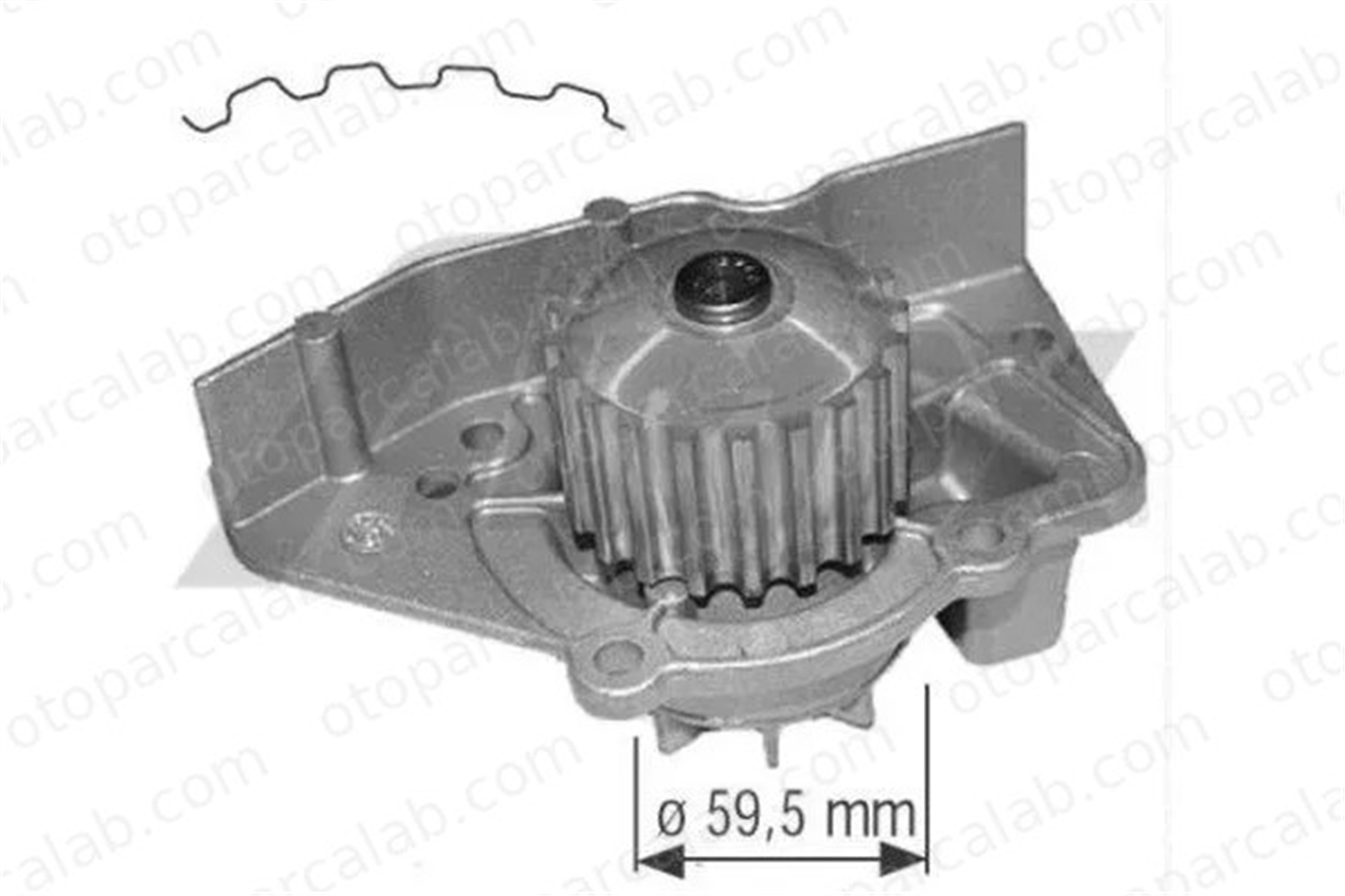 AYBAY 0204 Devirdaim Su Pompası CITROËN ZX XANTIA 120198 81673