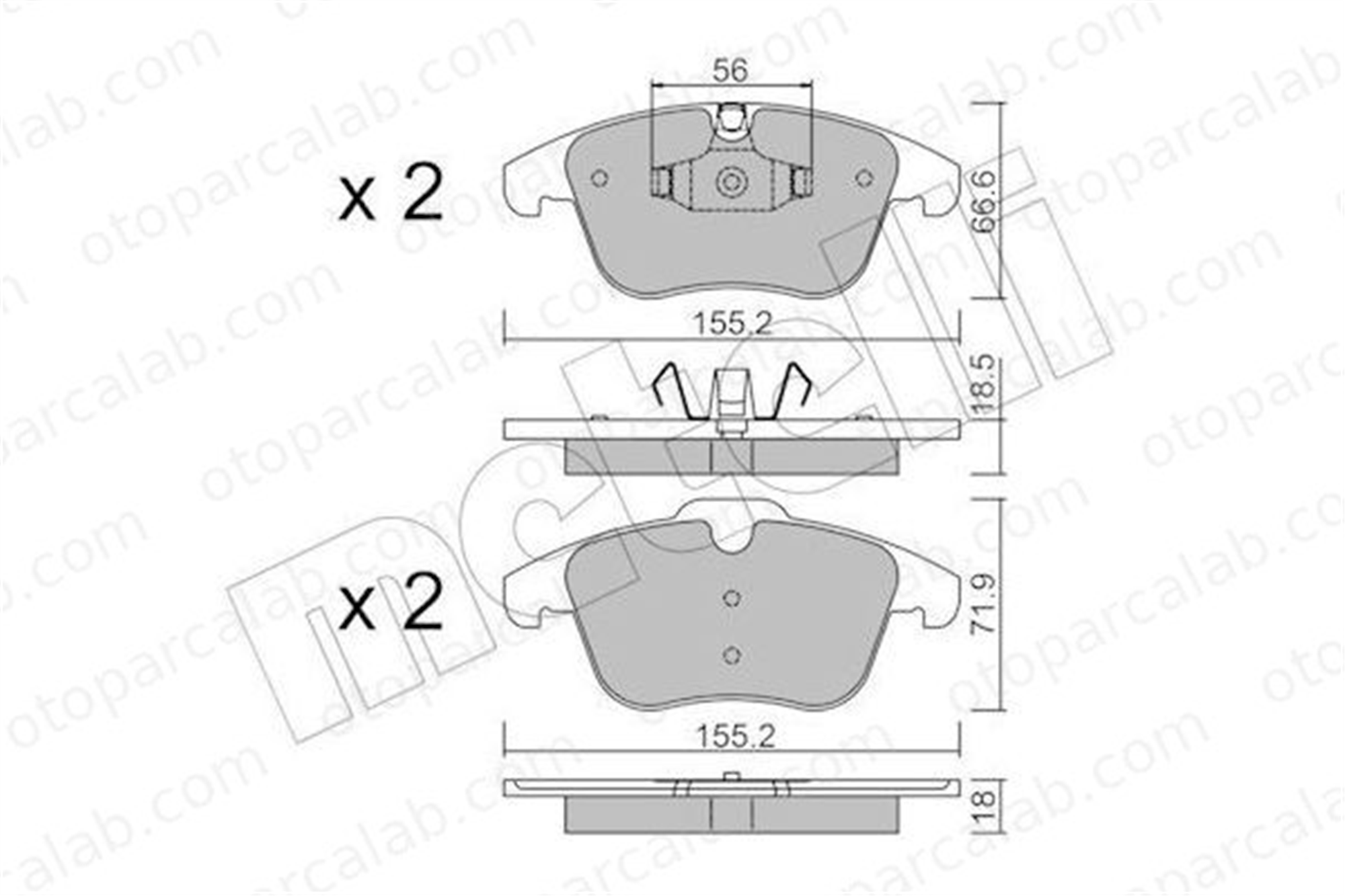 AYD 60139BA Fren Disk Balata Ön CITROËN C5 III Break C5 III 425424 1610103880