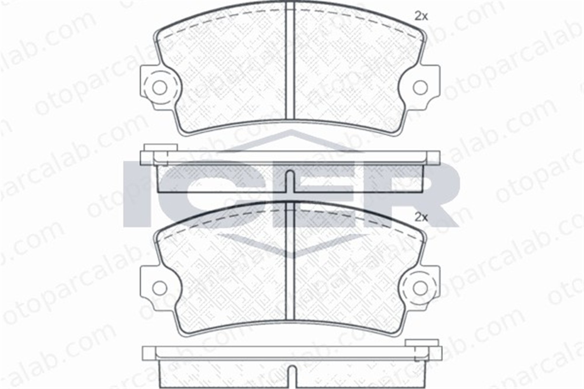 AYD 60162A Fren Disk Balata Ön RENAULT 5 CITROËN VISA 7701201095 7701201309