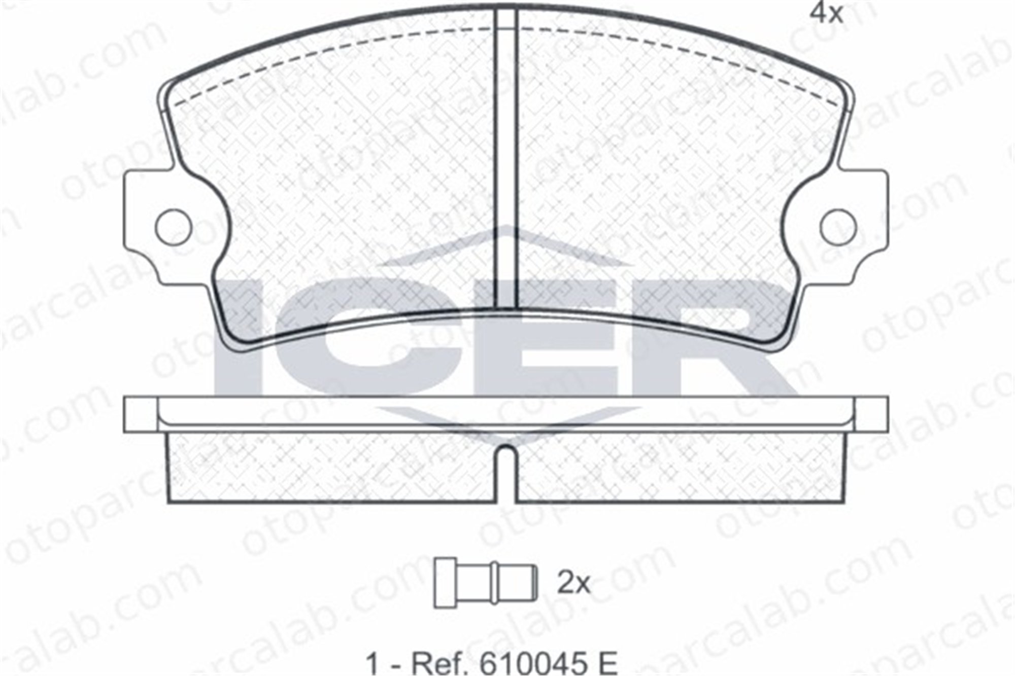 AYD 60162AA Fren Disk Balata Ön RENAULT 18 7701201470 7701202890