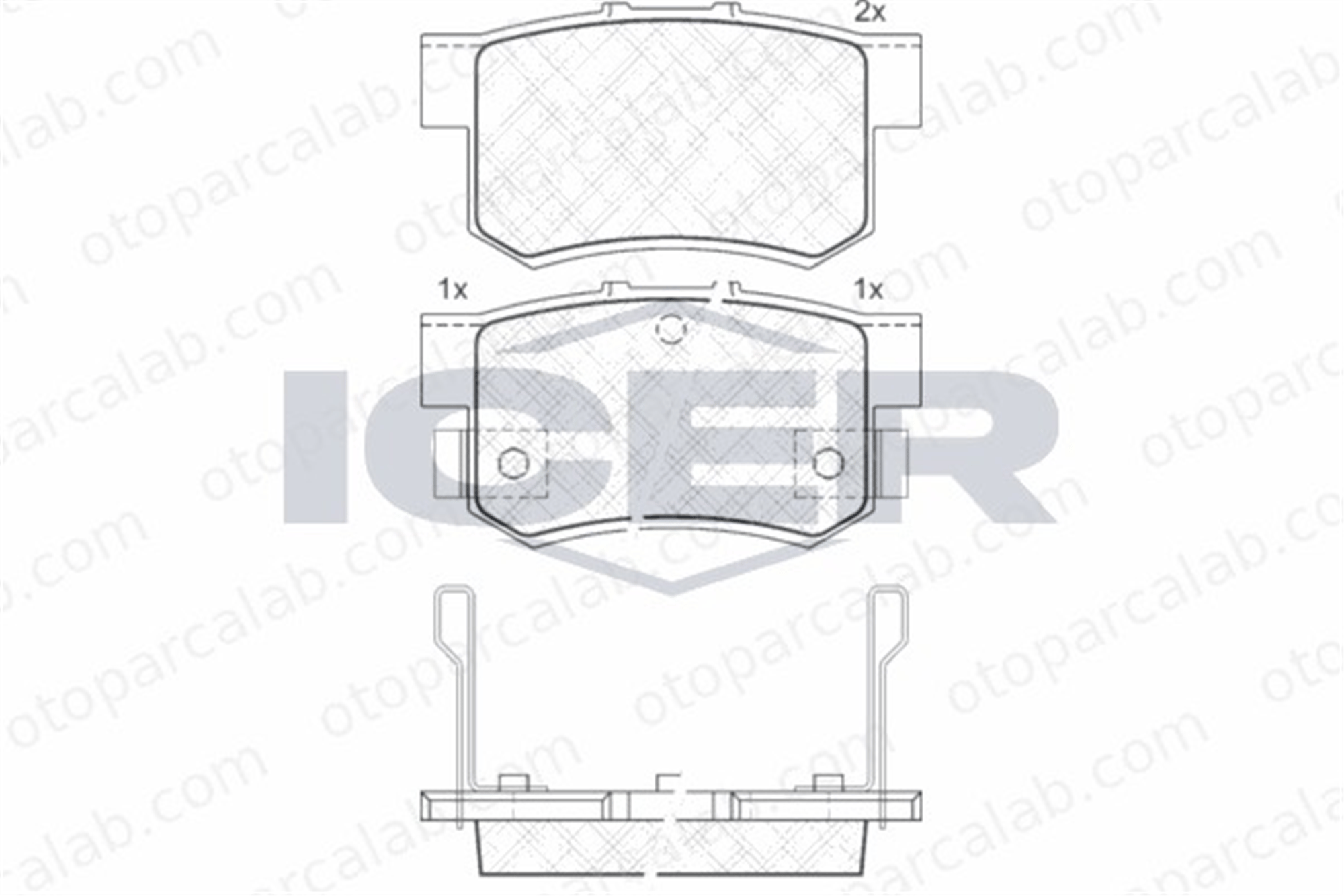 AYD 60167A Fren Disk Balata Arka SUZUKI SX4 FIAT SEDICI 6430S2A000 43022S5AJ01
