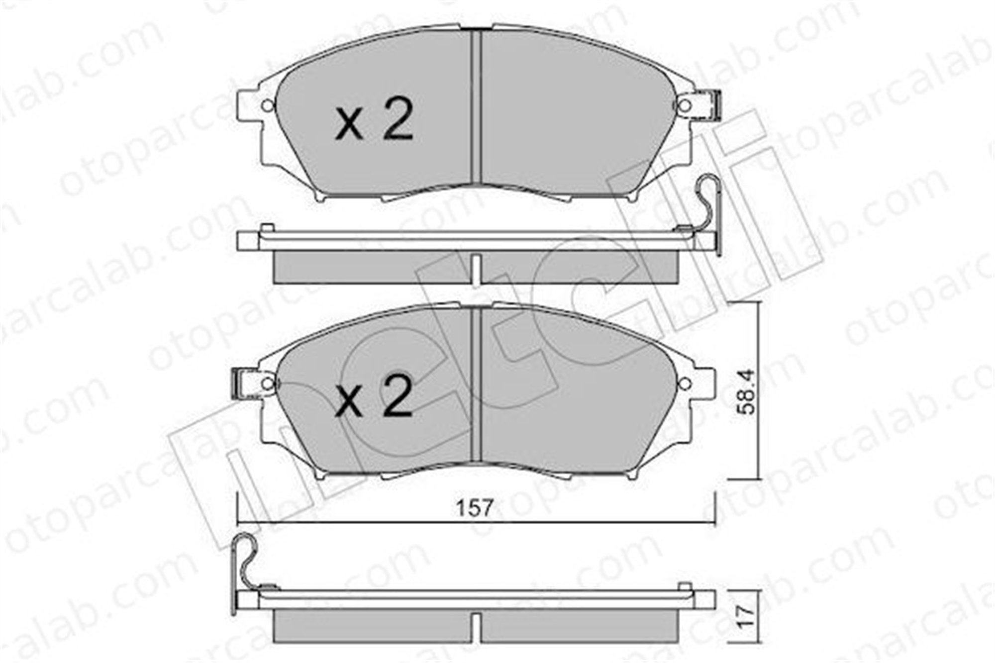 AYD 60181A Fren Disk Balata Ön NISSAN PATHFINDER III NP300 NAVARA 410600023R 41060AR090