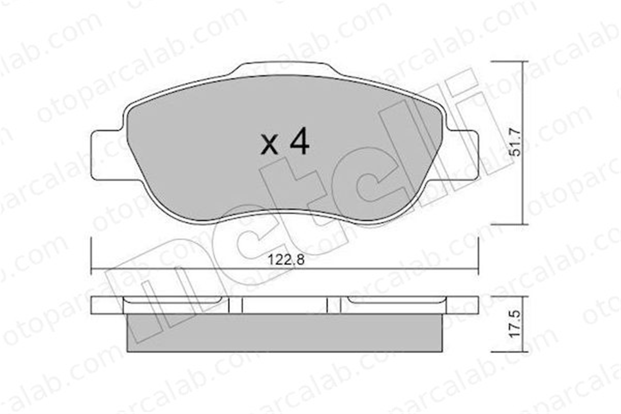 AYD 60186A Fren Disk Balata Ön FIAT PANDA PANDA Kasa/eğik arka 77362689 71770008